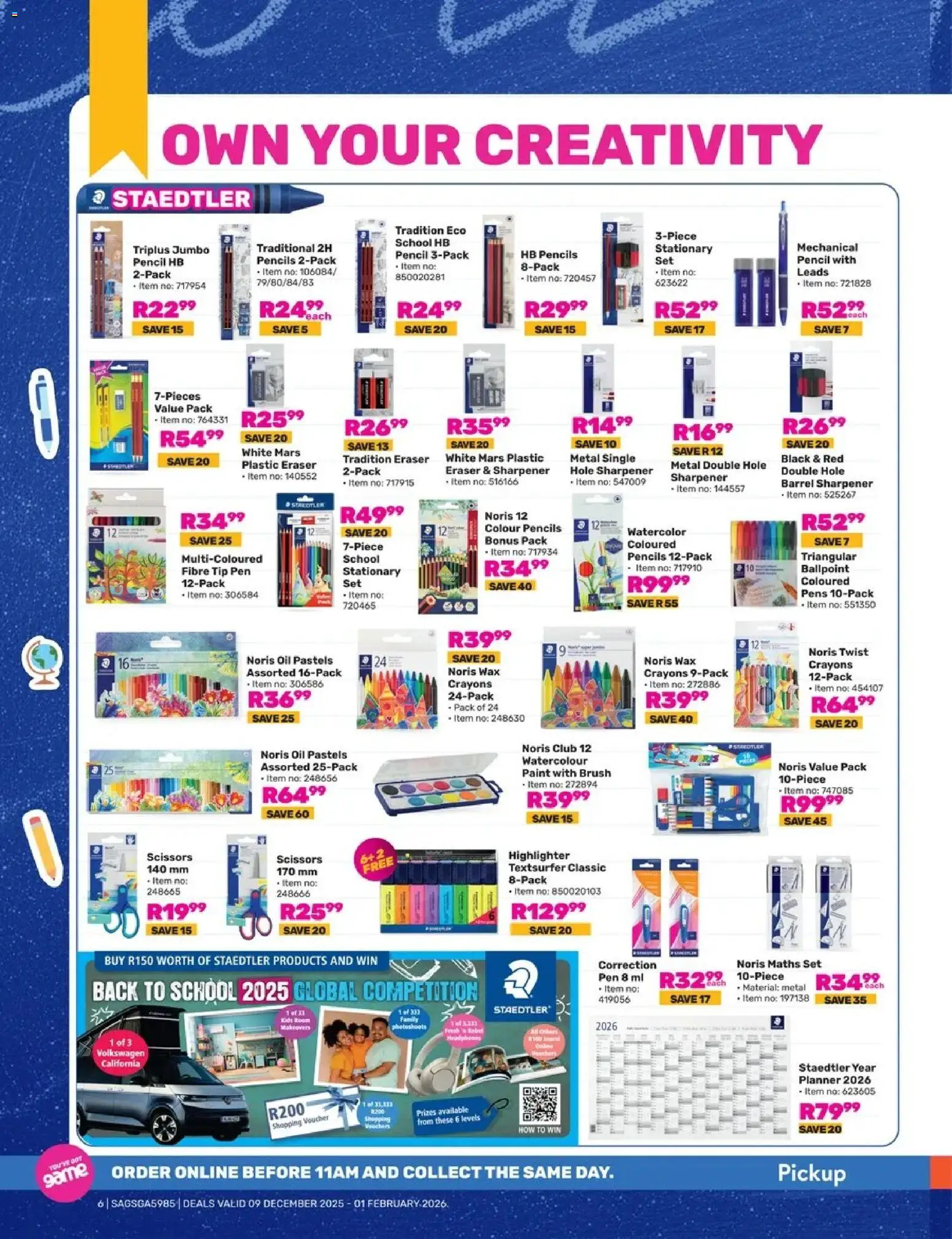 New Game catalogue – valid from 09.12.2025 | Page: 6 | Products: Pencil, Paint, Wax, Pen