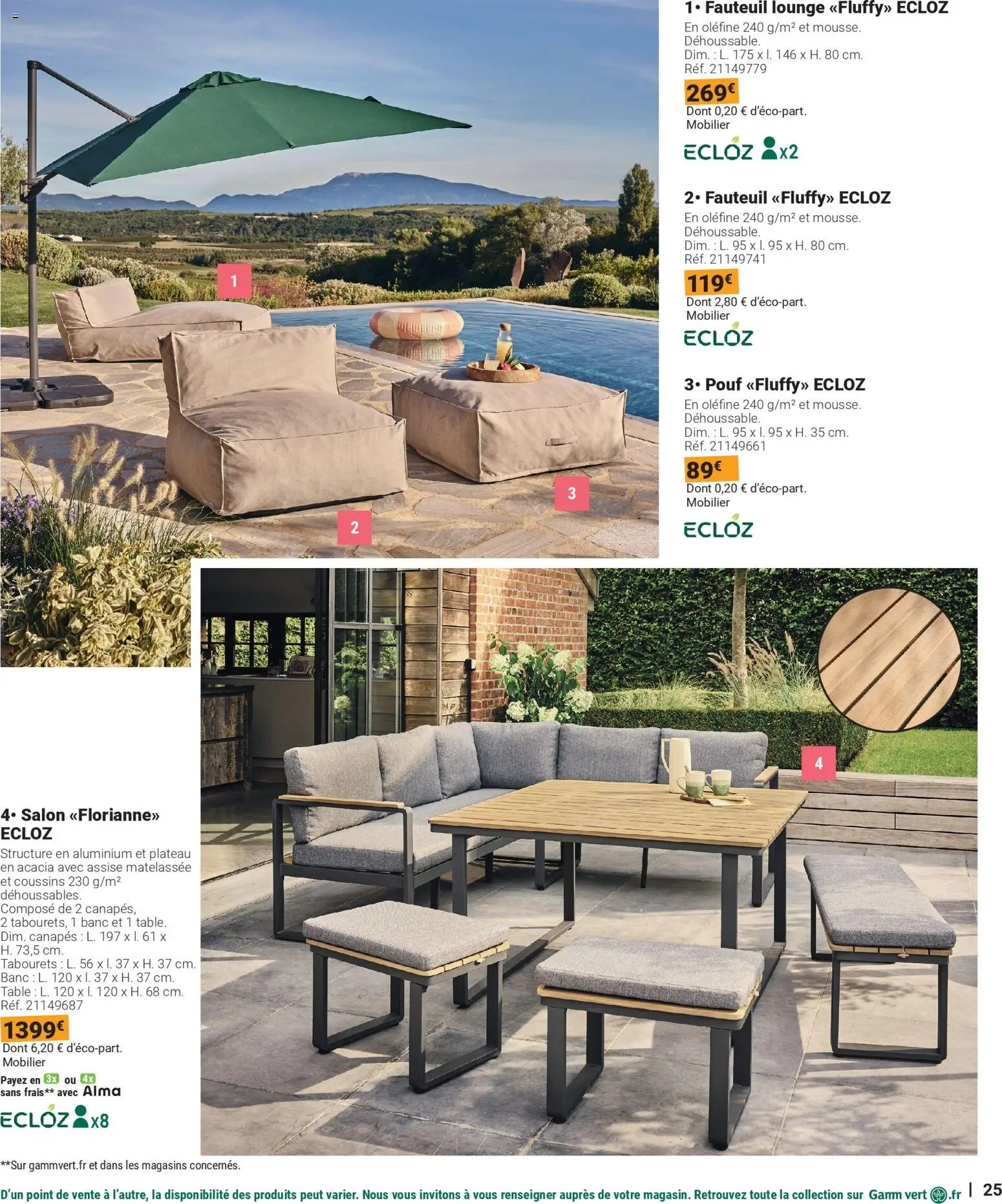 {H1} | Page: 25 | Produits: Plateau, Fauteuil, Table