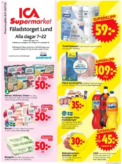 ICA Supermarket - Lund - Förhandsvisning av reklamblad från butik ICA Supermarket aktuell från 08.09.2025