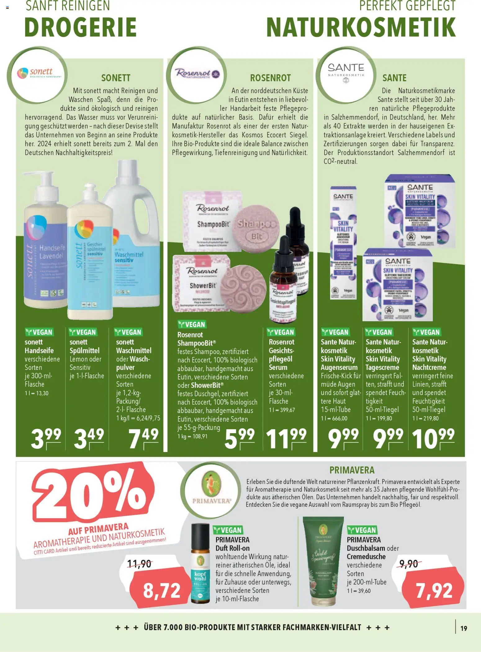 CITTI Markt Bio logisch! – gültig ab 01.04.2026 | Seite: 19 | Produkte: Duft, Shampoo, Serum, Nachtcreme