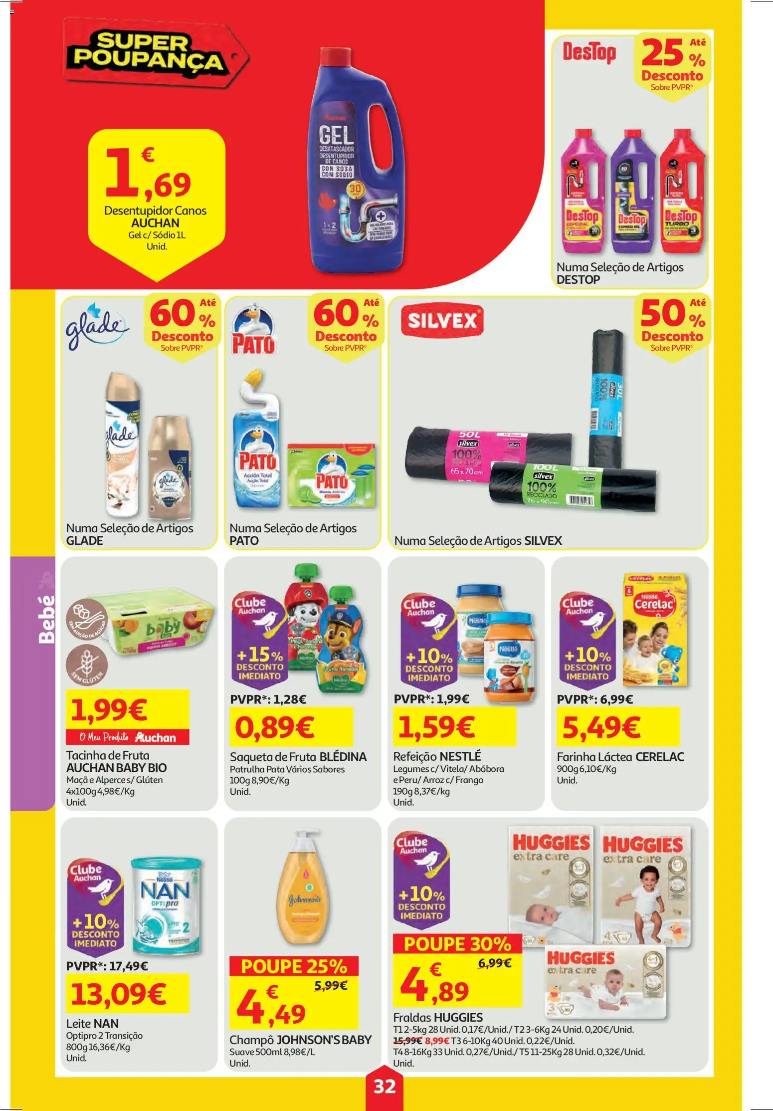 Auchan folheto │ válido de 15.01.2026 | Página: 32 | Produtos: Farinha láctea, Leite, Maça, Arroz