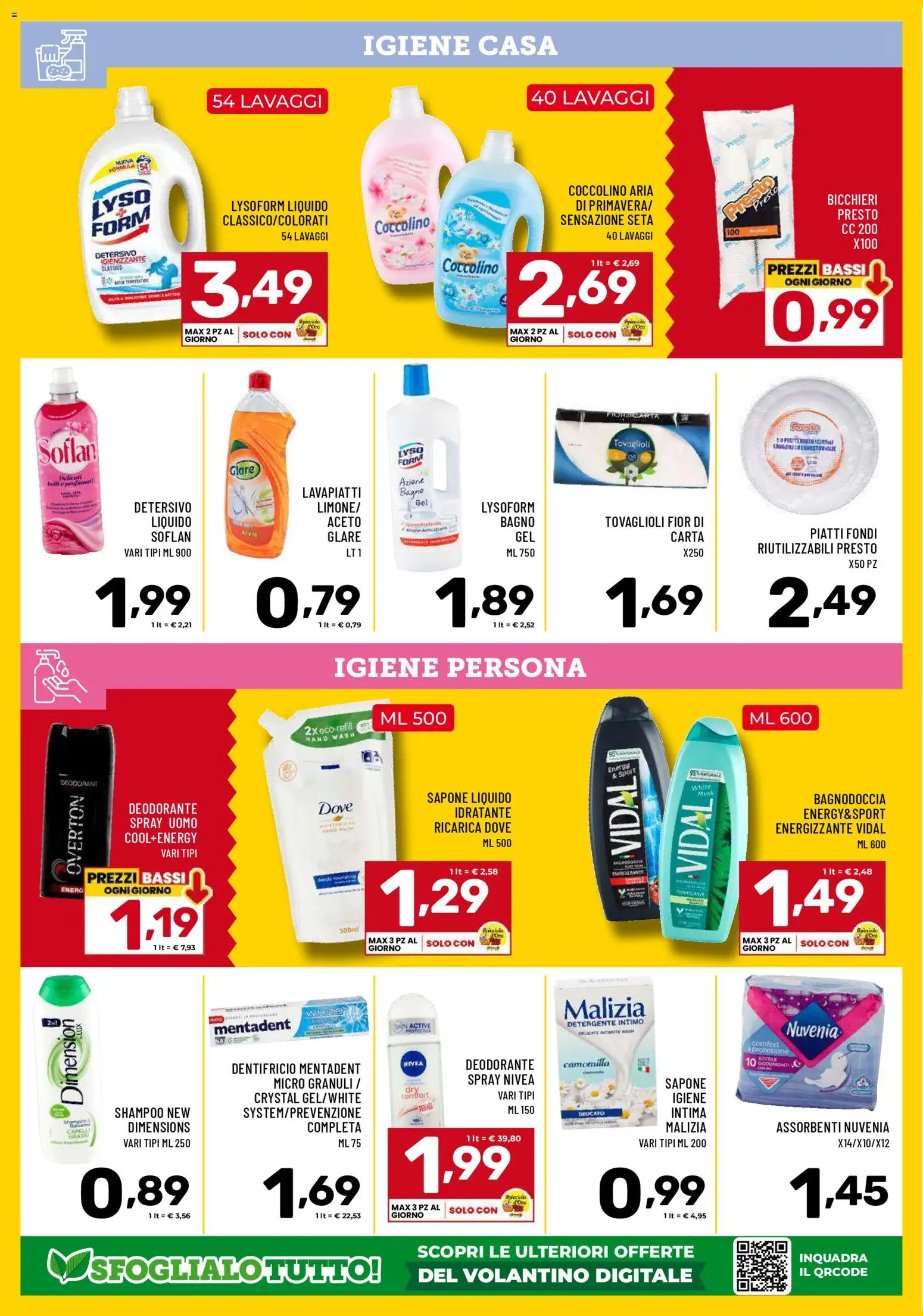 Volantino Il Centesimo del 02.01.2026 | Pagina: 12 | Prodotti: Shampoo, Sapone, Deodorante, Intimo