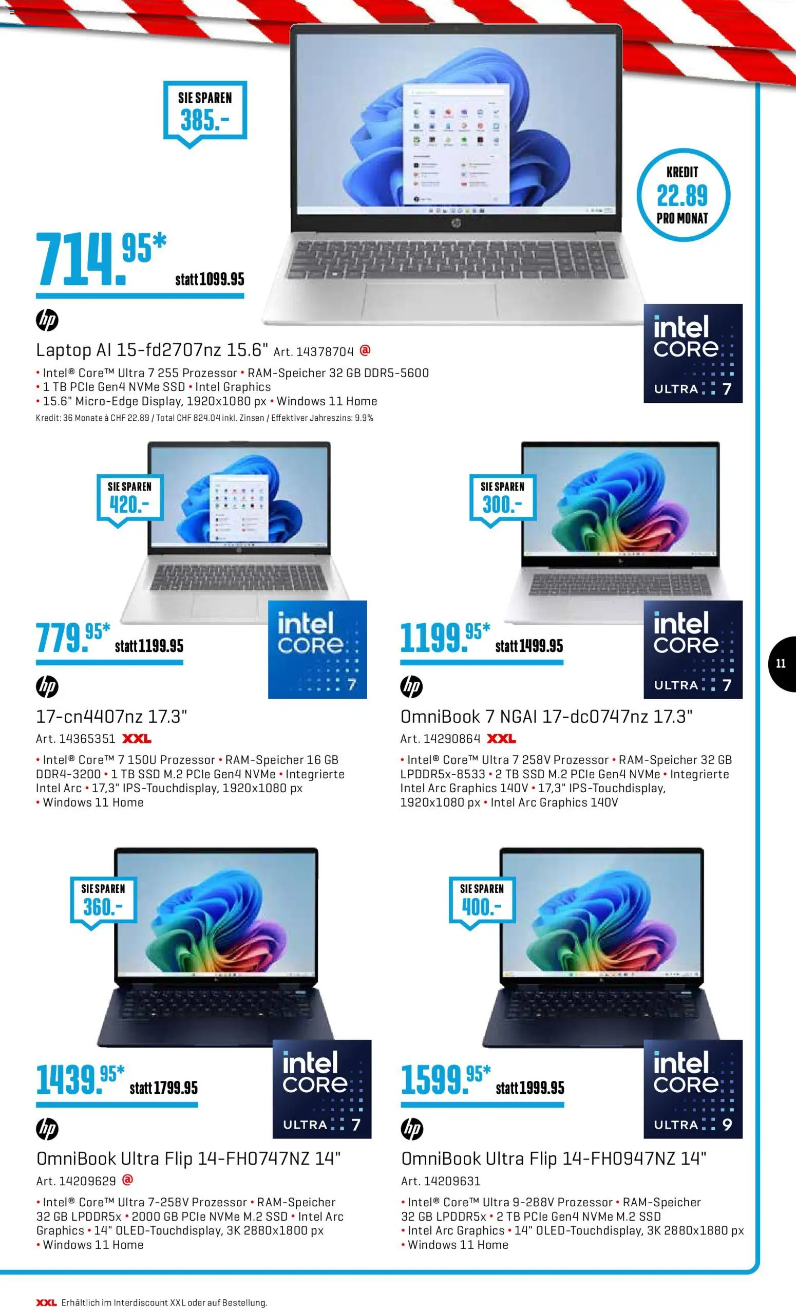 Interdiscount Aktionen – gültig ab 12.01.2026 | Seite: 11 | Produkte: Laptop