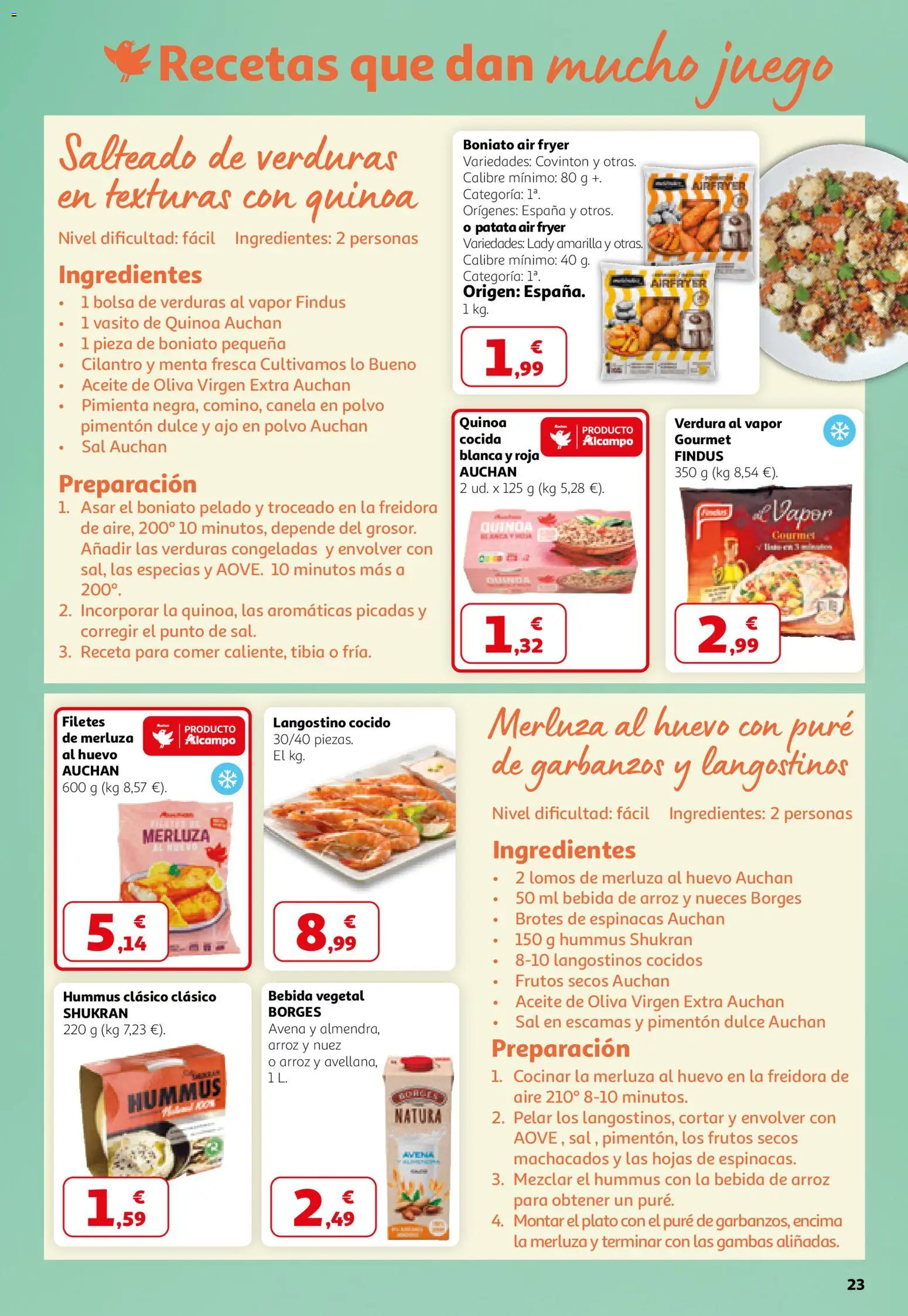 Alcampo folleto │ válido desde el 26.02.2026 | Página: 23 | Productos: Κρεμάστρα, Frutos secos, Aceite de oliva virgen extra, Bolsa