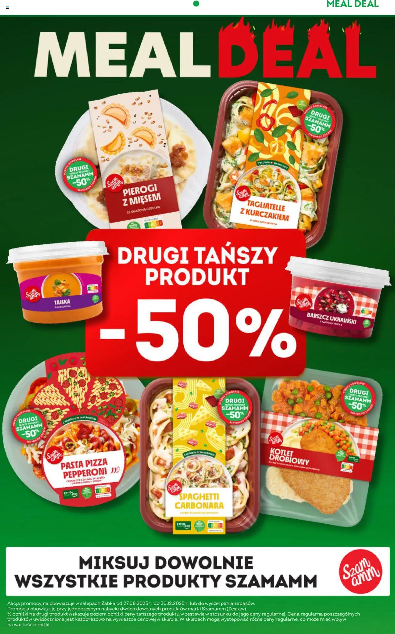 Żabka Gazetka od 08.10.2025 | Strona: 52 | Produkty: Barszcz, Carbonara, Pierogi, Tagliatelle