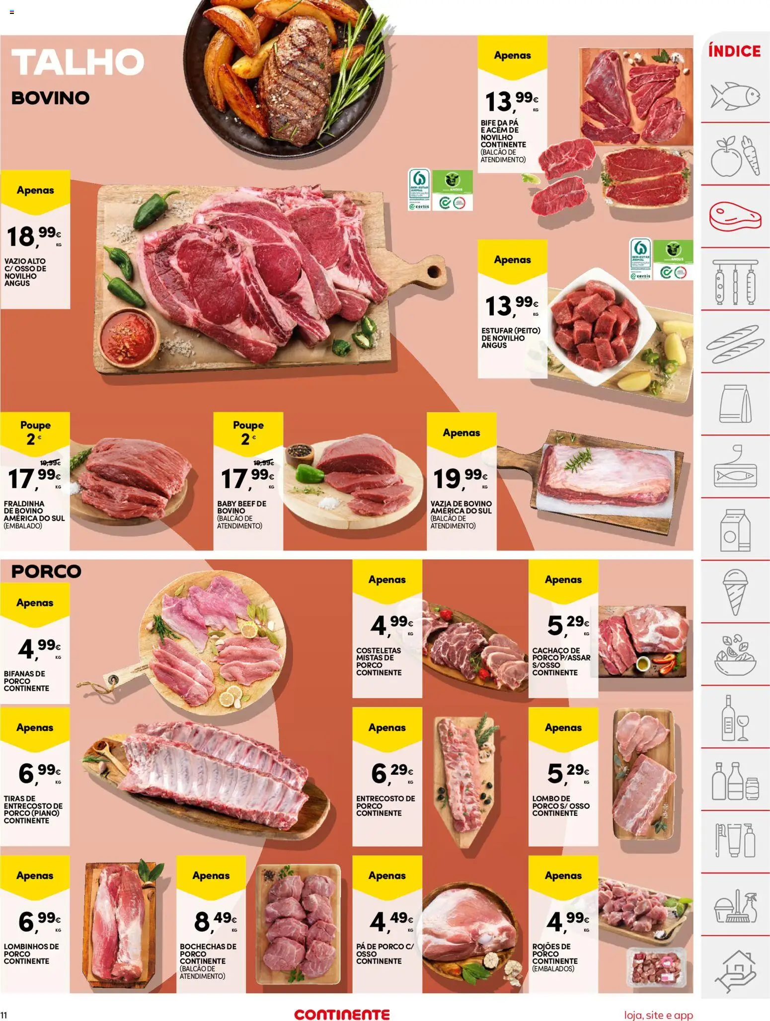 Continente folheto │ válido de 02.12.2025 | Página: 11 | Produtos: Lombo, Pá