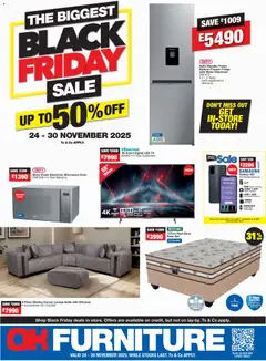 OK Furniture specials catalogue – valid from 24.11.2025