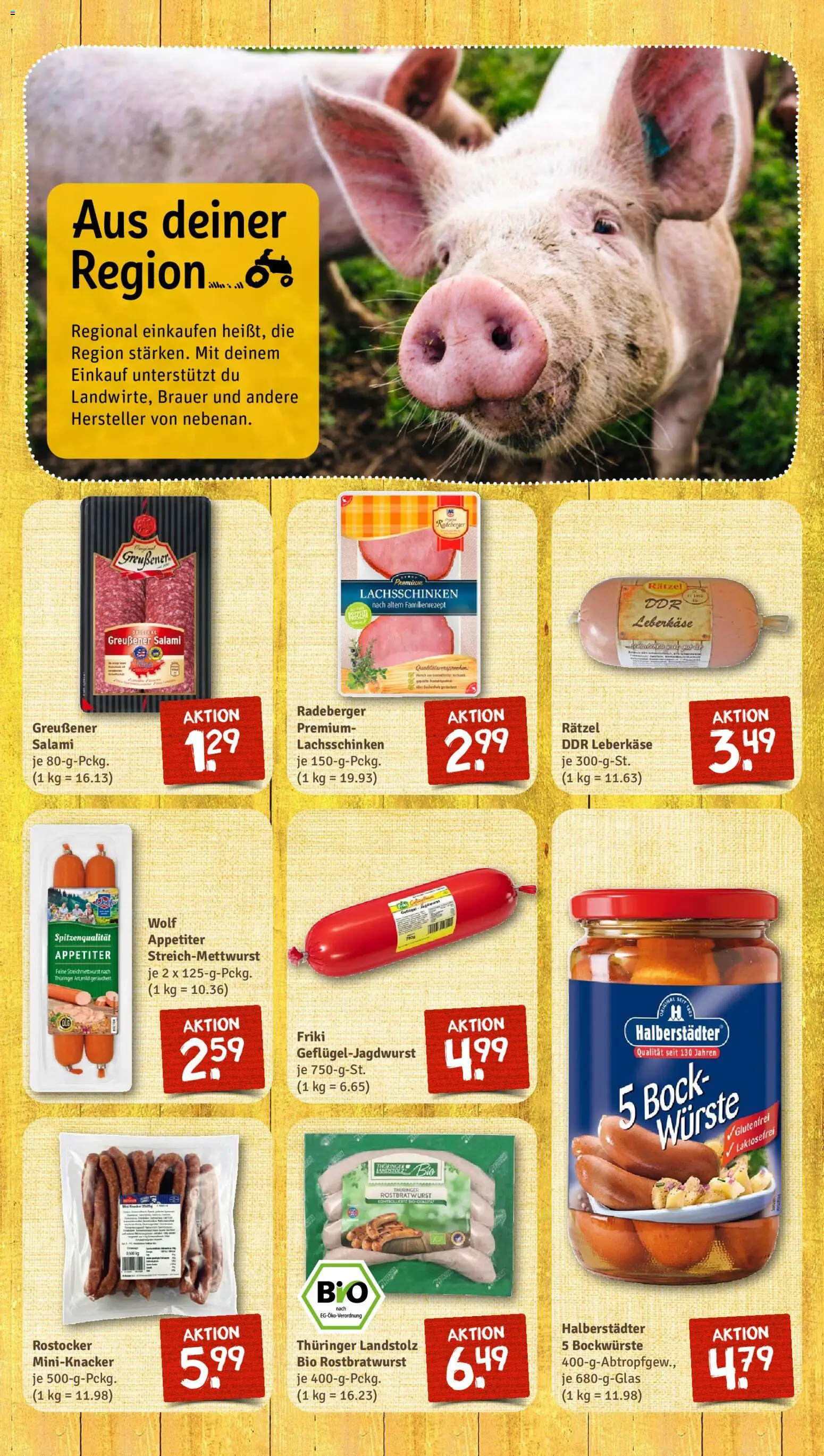 Nahkauf Prospekt – gültig ab 13.04.2026 | Seite: 8 | Produkte: Salami, Leberkase