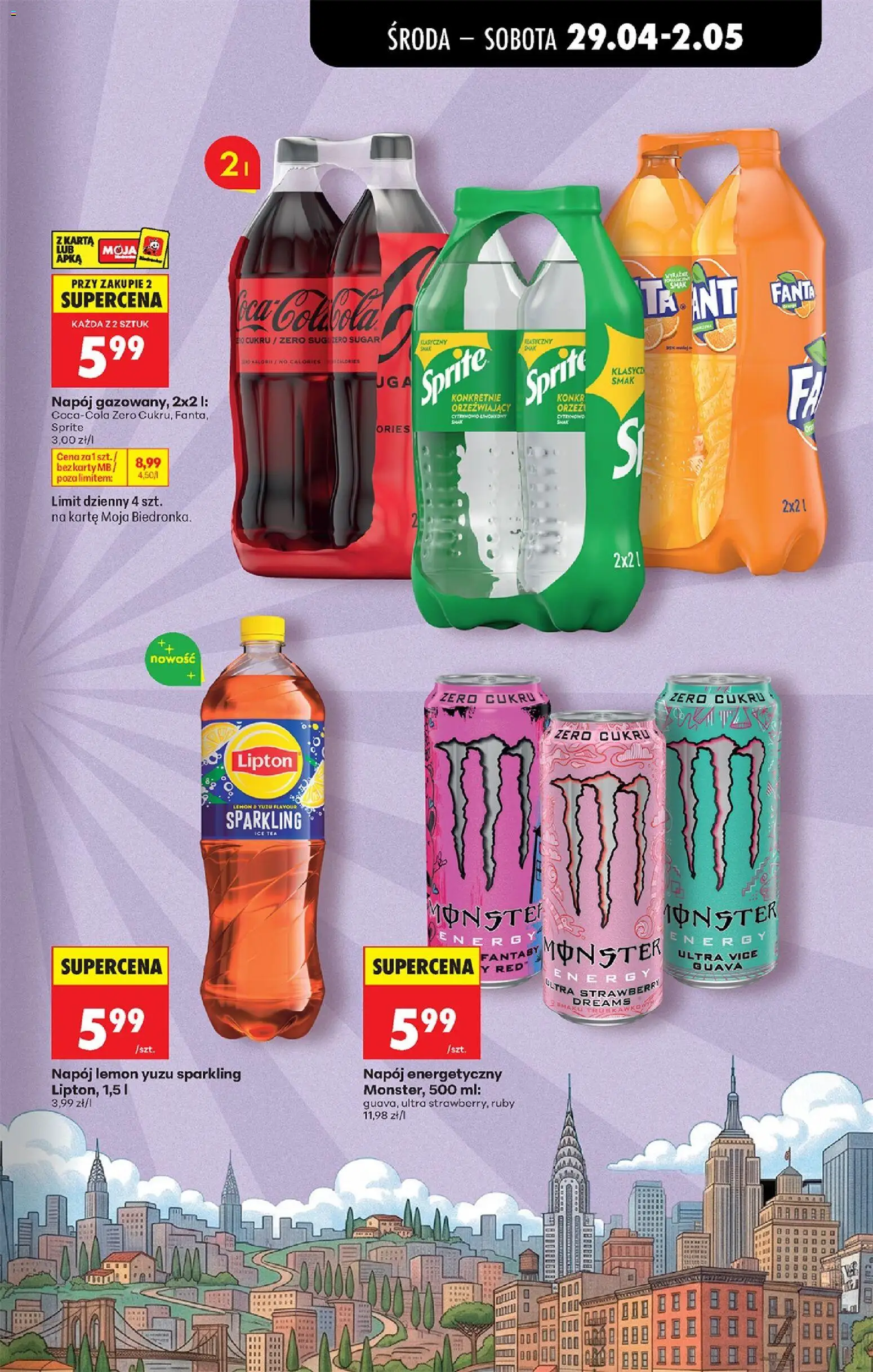 Biedronka gazetka od środy od 29.04.2026 | Strona: 66 | Produkty: Karta, Top, Ice Tea, Sprite