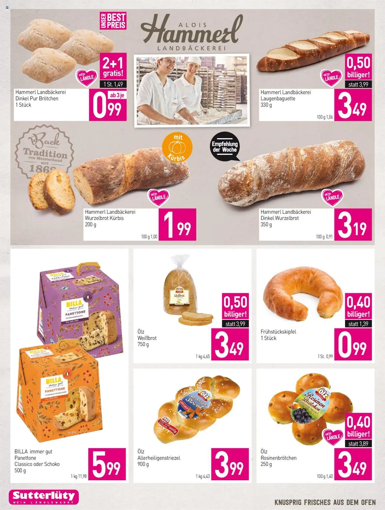 Sutterlüty Flugblatt gültig ab 16.10.2025 | Seite: 2 | Produkte: Rosinen, Kürbis, Ofen