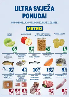 Metro - Ultra svježa ponuda - Pregled kataloga iz trgovine Metro, vrijedi od 05.01.2026