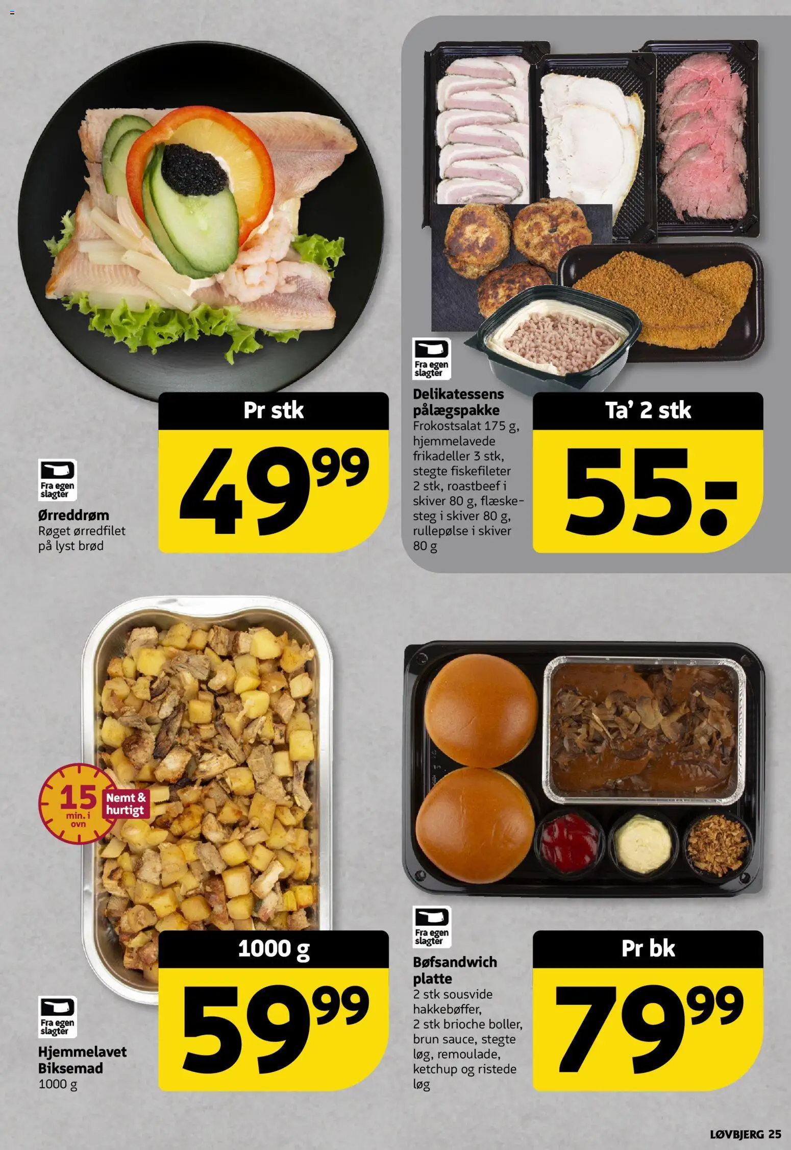 Løvbjerg tilbudsavis – gyldig fra 24.04.2026 | Side: 25 | Produkter: Brød, Ketchup, Rullepølse, Frikadeller