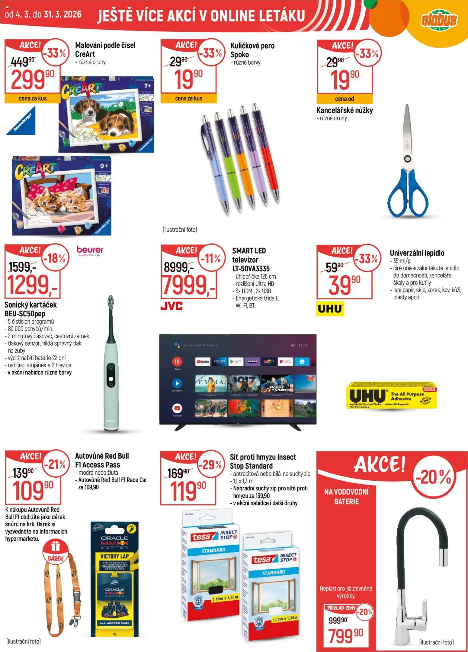 Globus leták - Brno od 04.03.2026 | Strana: 38 | Produkty: Síť, Síť proti hmyzu, Malování podle čísel, USB