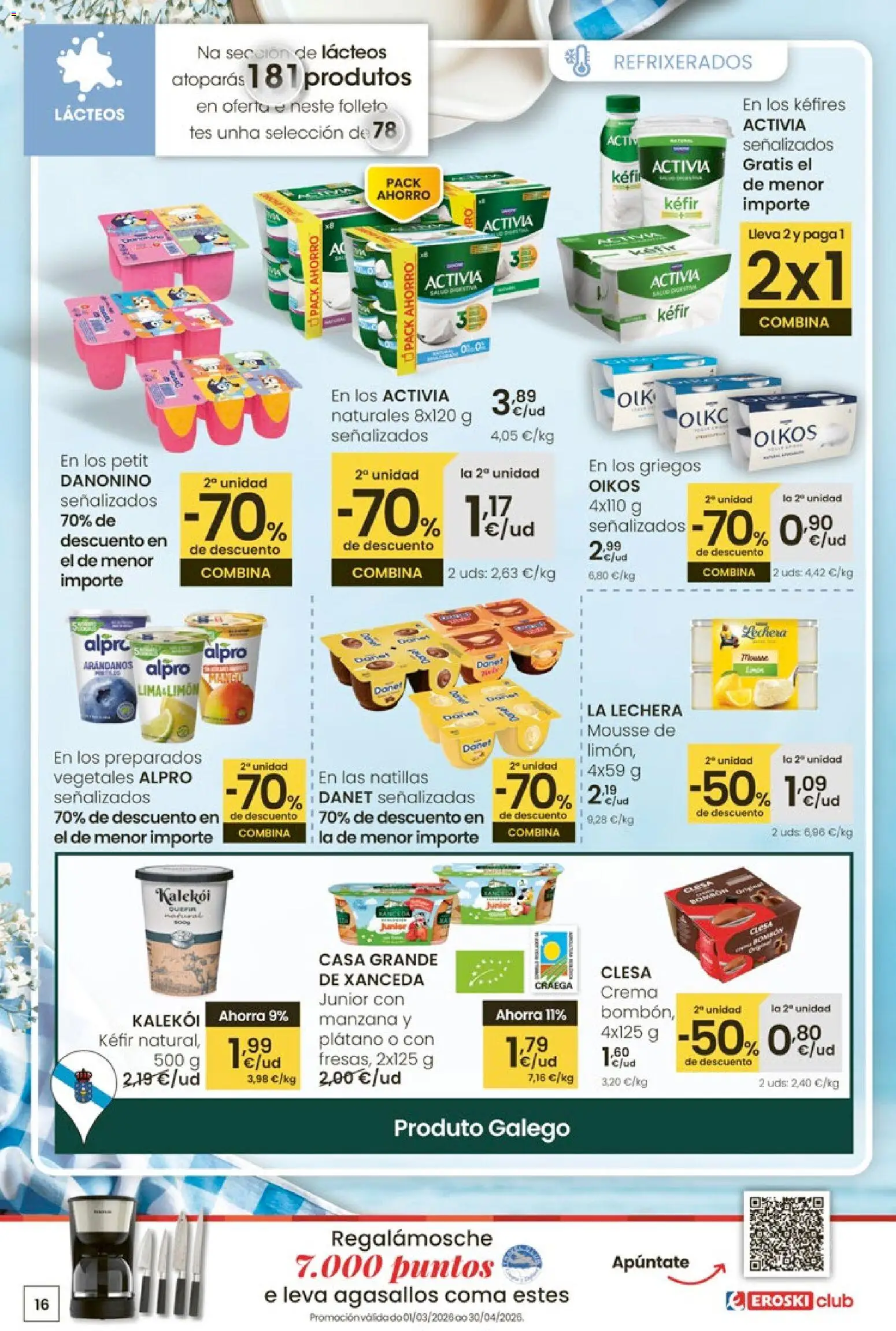 Eroski - Quieres ahorrar conmigo │ válido desde el 26.03.2026 | Página: 16 | Productos: Mousse, Manzana, Crema