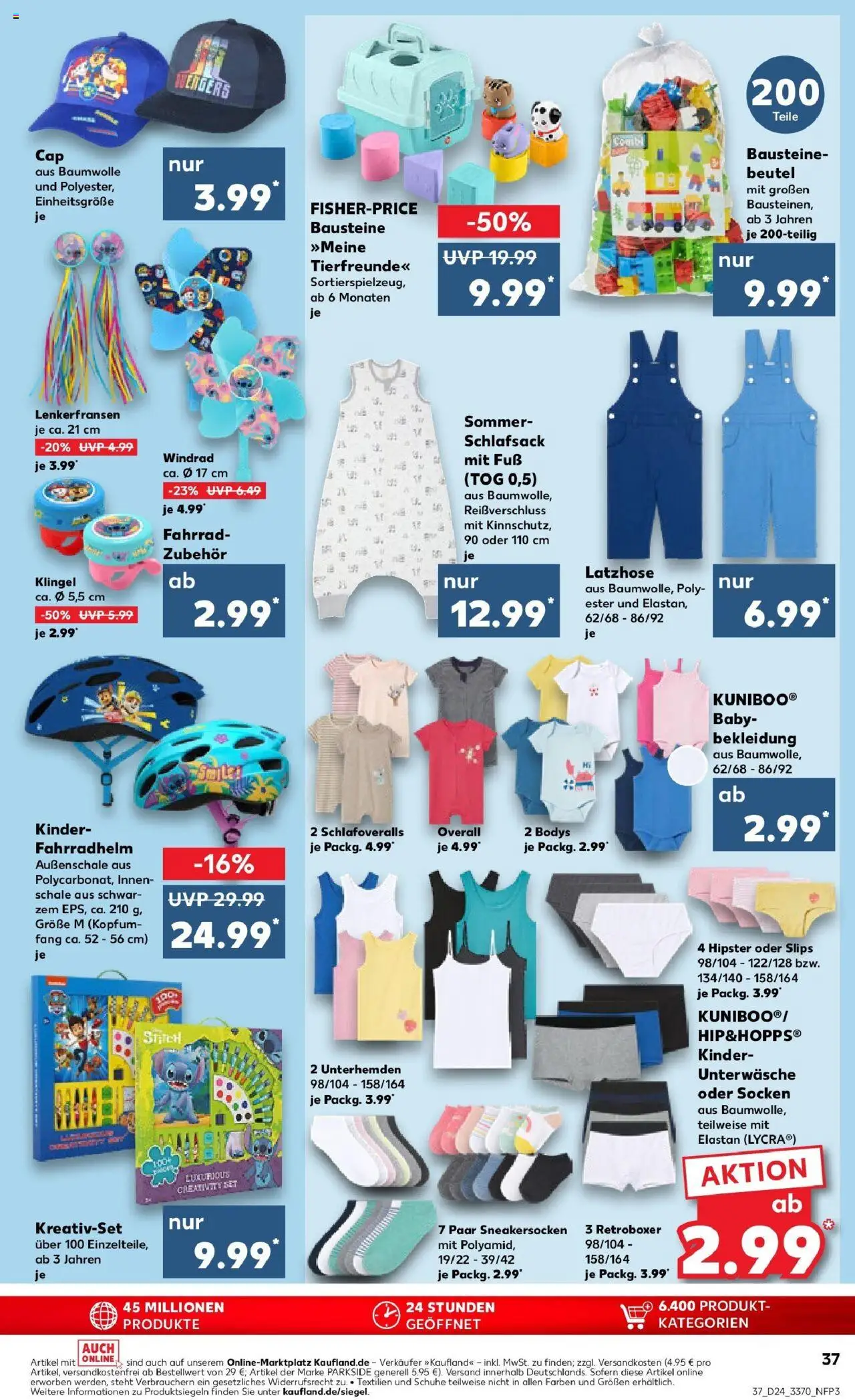 Kaufland prospekt Arnstadt	 - gültig ab dem 16.06.2025 | Seite: 52 | Produkte: Schlafsack, Bekleidung, Overall, Socken