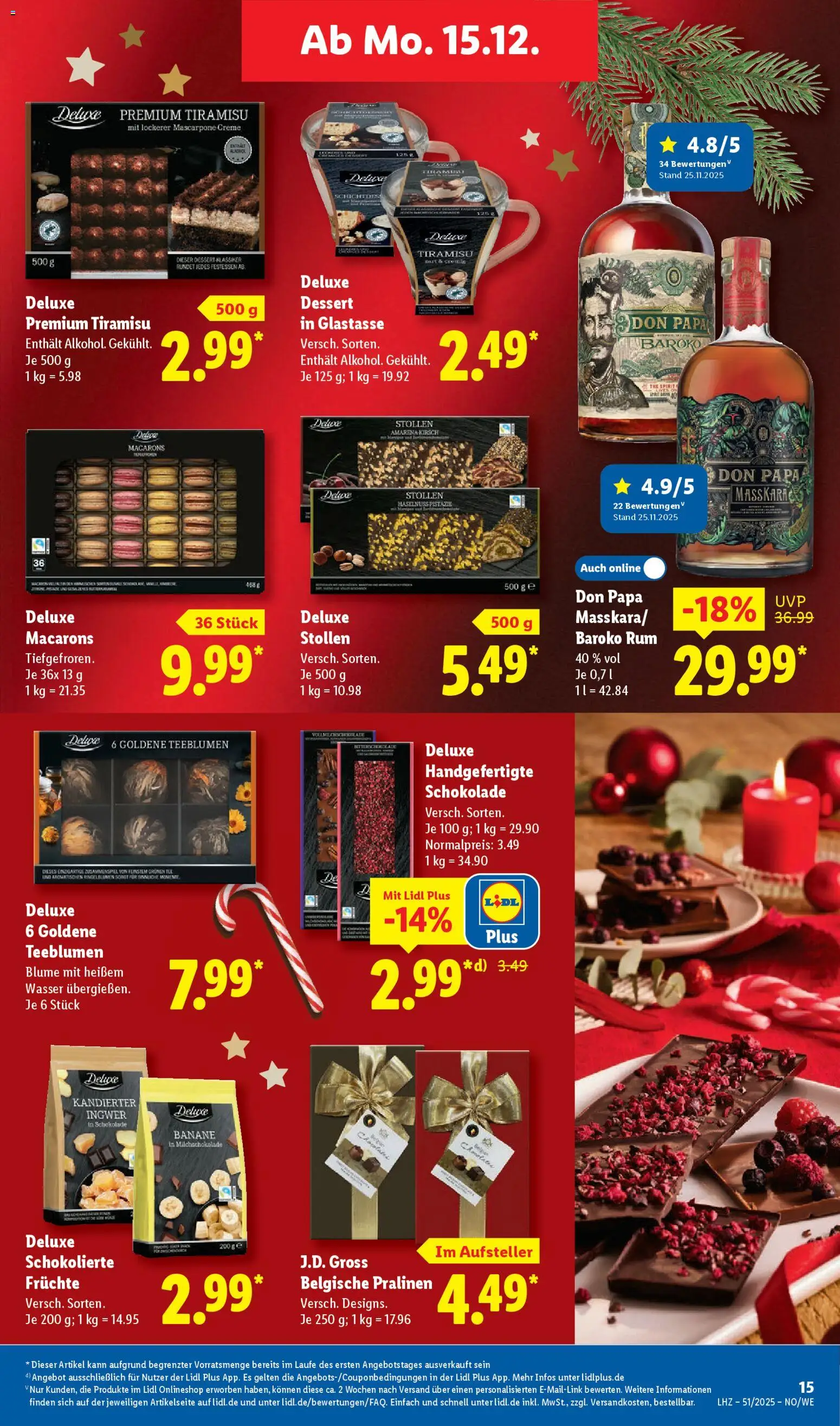 Lidl Prospekt Hohenkirchen – gültig ab 15.12.2025 | Seite: 25 | Produkte: Mascarpone, Rum, Creme, Wasser