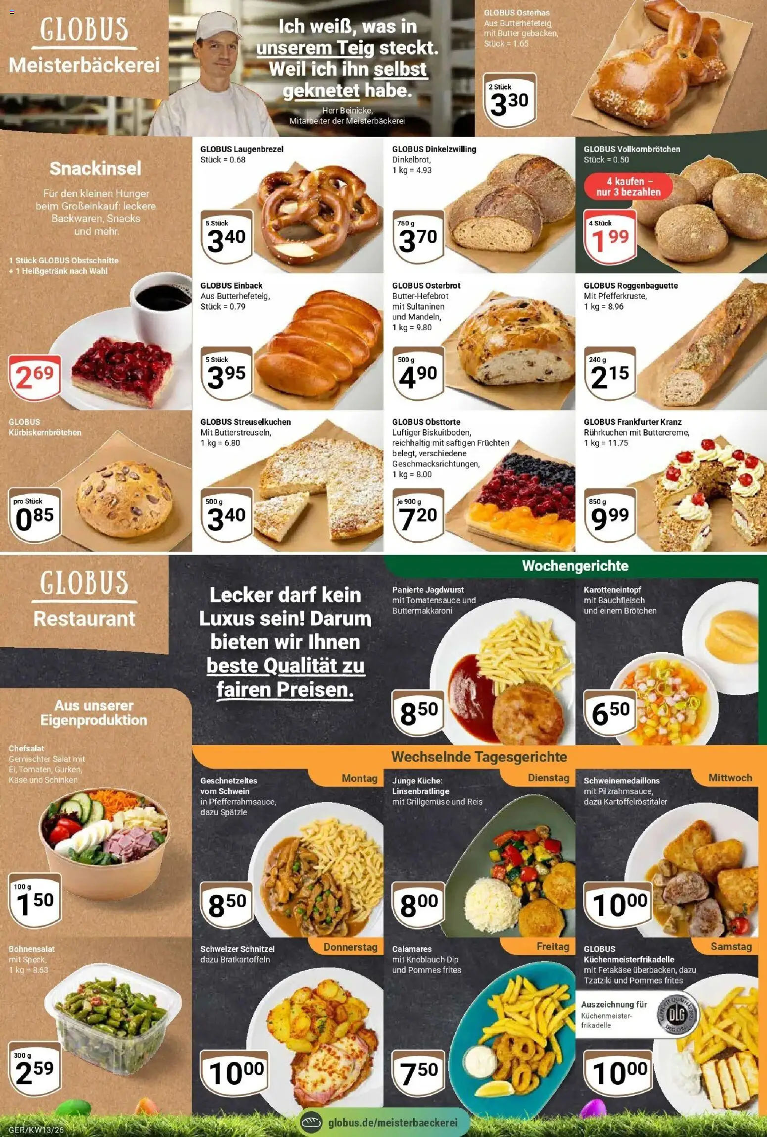 Globus prospekt Gera	 – gültig ab 23.03.2026 | Seite: 9 | Produkte: Pommes, Küche, Schnitzel, Schinken