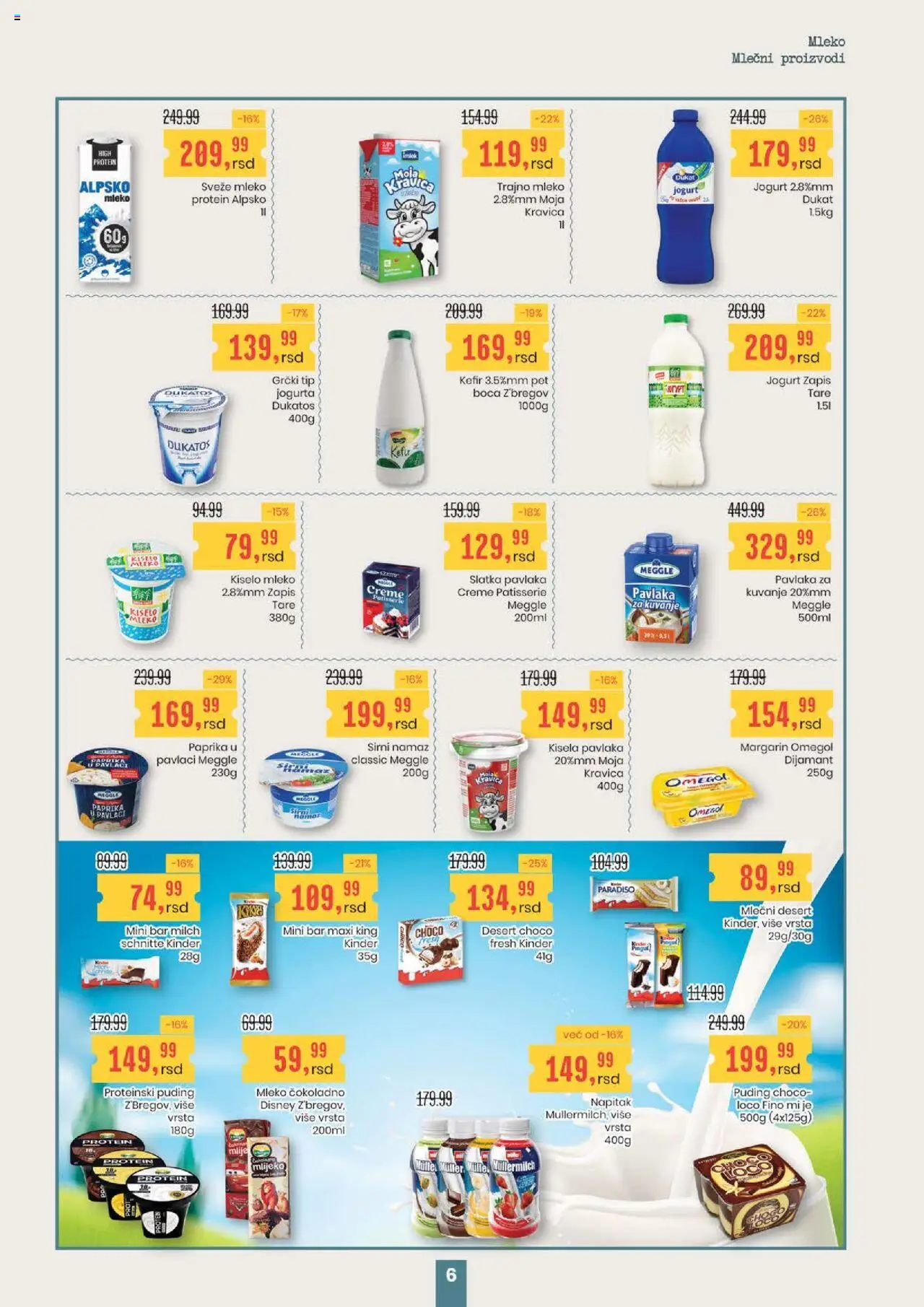 Aroma Market katalog - važi od 21.08.2025 | Strana: 6 | Proizvode: Puding, Sveže mleko, Paprika, Pavlaka