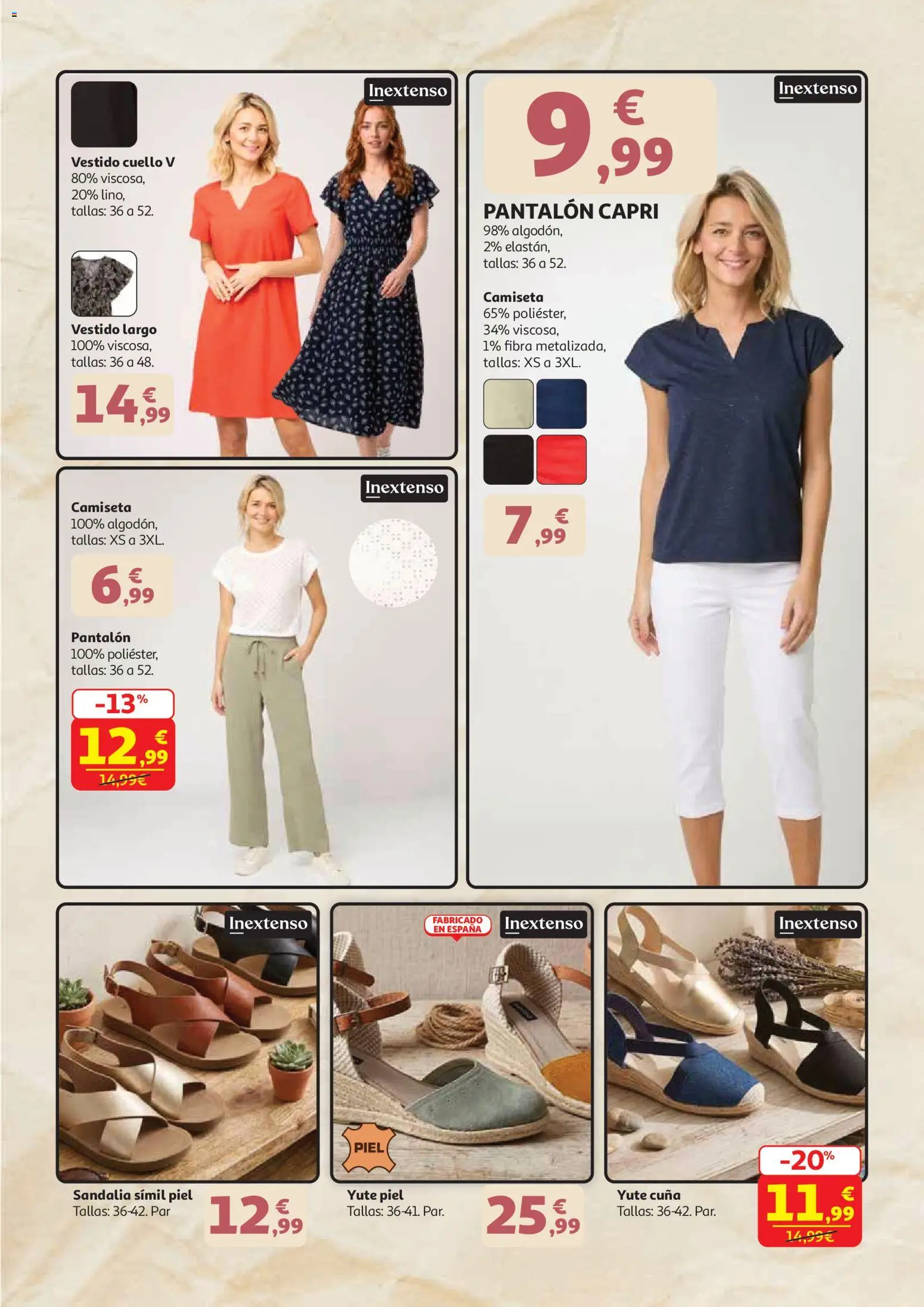 Alcampo - dia de la madre 2026 Canarias │ válido desde el 21.04.2026 | Página: 26 | Productos: Vestido largo, Pantalón capri, Cuna