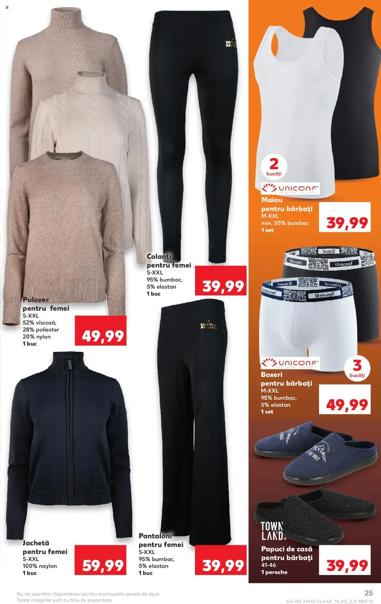 Noul catalog Kaufland – valabil de la 15.10.2025 | Pagină: 25 | Produse: Maiou, Pulover, Colanți, Boxeri