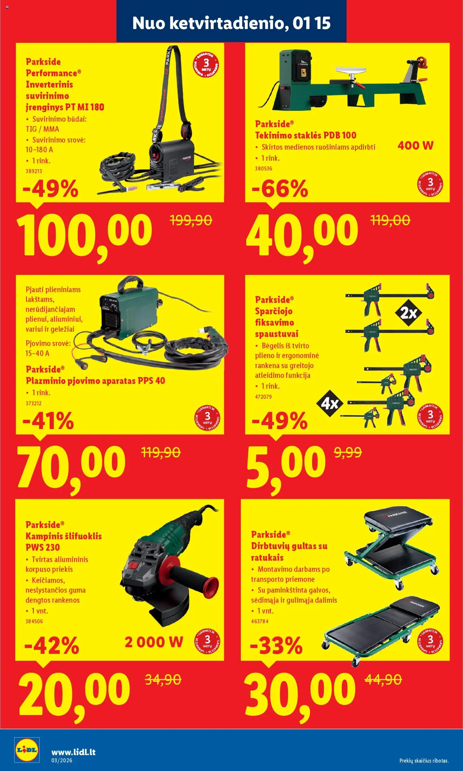 LIDL akcijos nuo 15.01.2026 | Puslapis: 2 | Prekių: Gultas