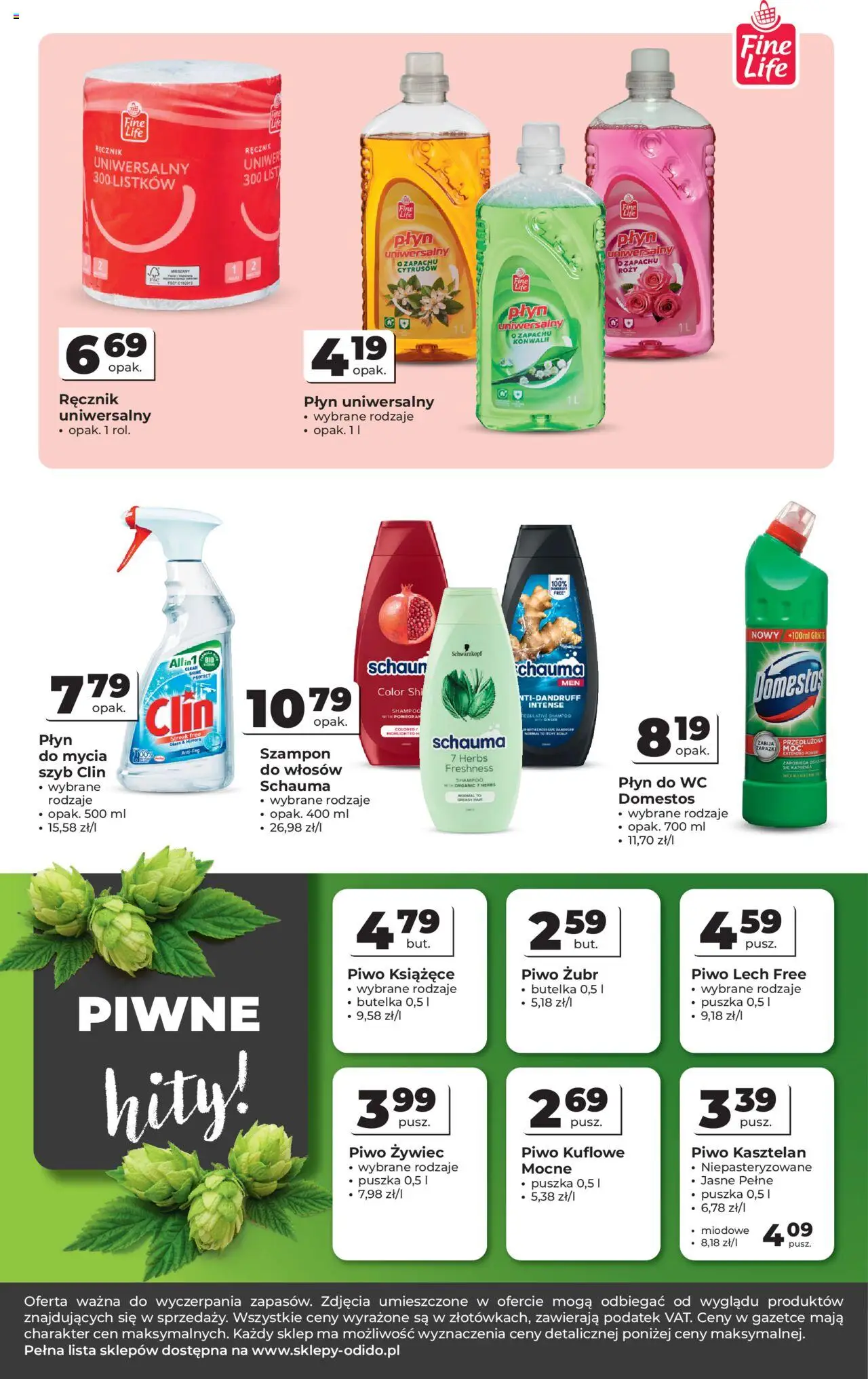 Odido Gazetka od 15.10.2025 | Strona: 8 | Produkty: Piwo żubr, Domestos, Piwo, Szampon