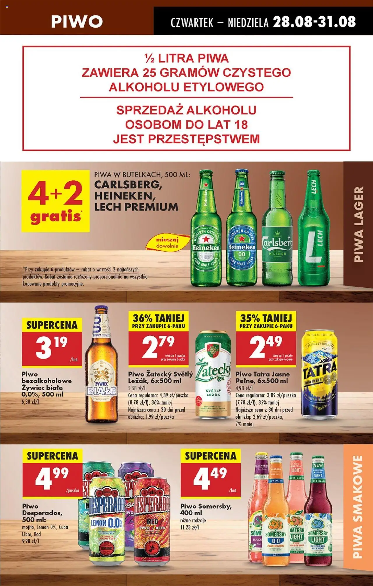 Biedronka gazetka - Oferta w tym tygodniu od 28.08.2025 | Strona: 67 | Produkty: Leżak, Piwo Desperados, Piwo, Heineken