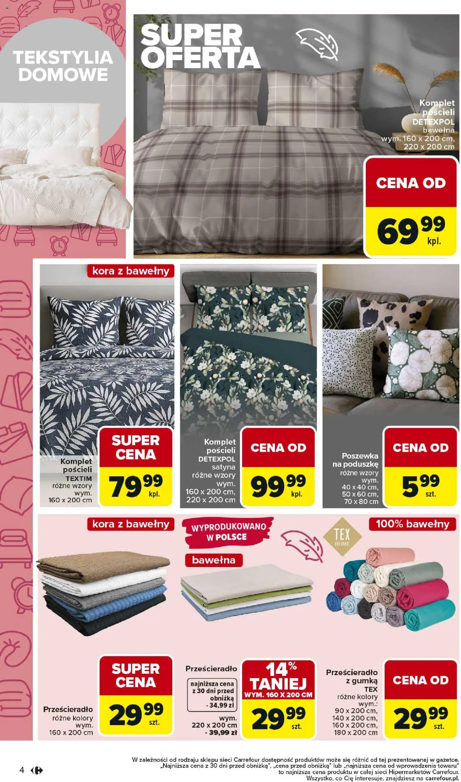 Carrefour gazetka - Łap super okazje od 02.03.2026 | Strona: 4 | Produkty: Tekstylia