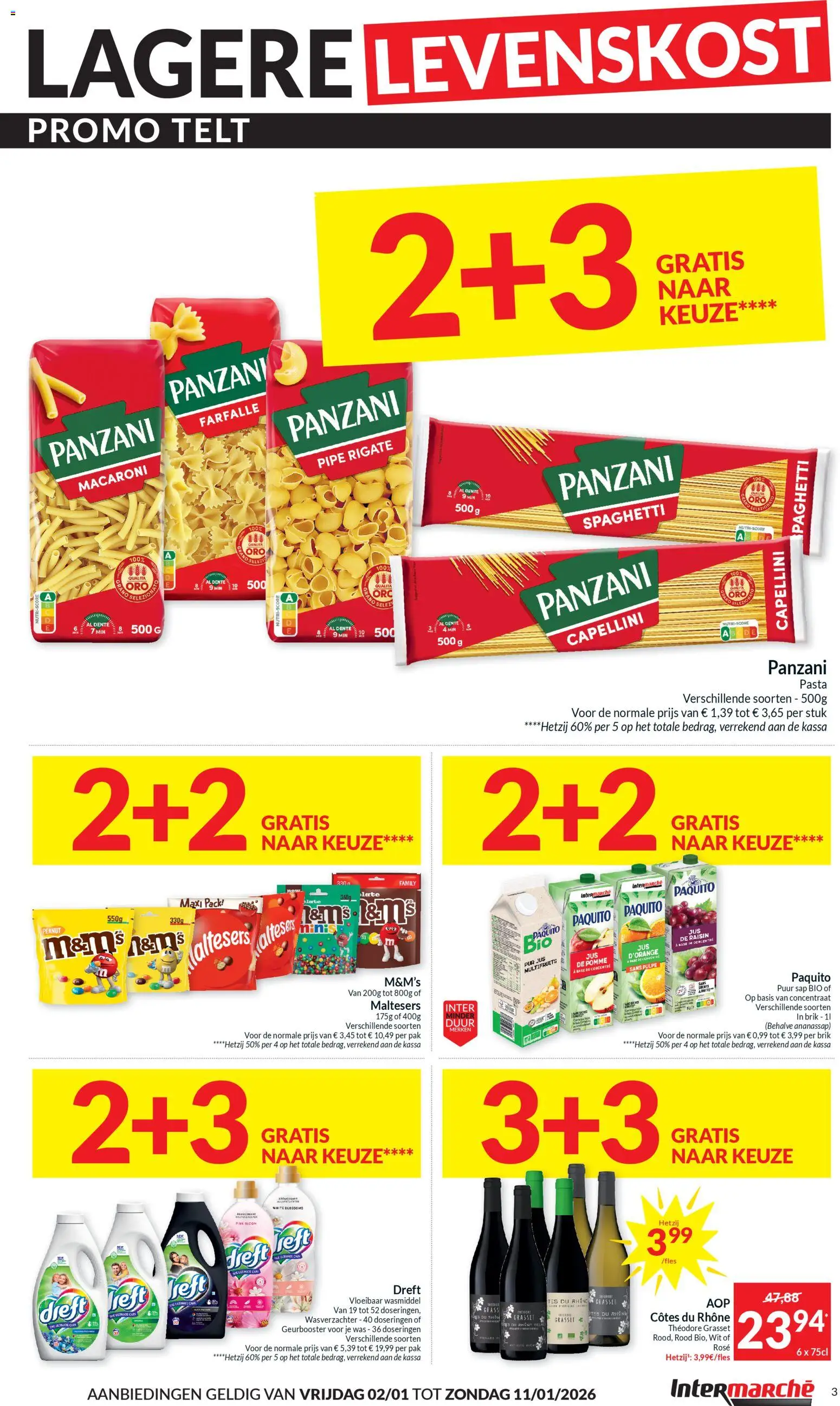 {H1} | Pagina: 3 | Producten: Sap, Macaroni, Pasta, Was