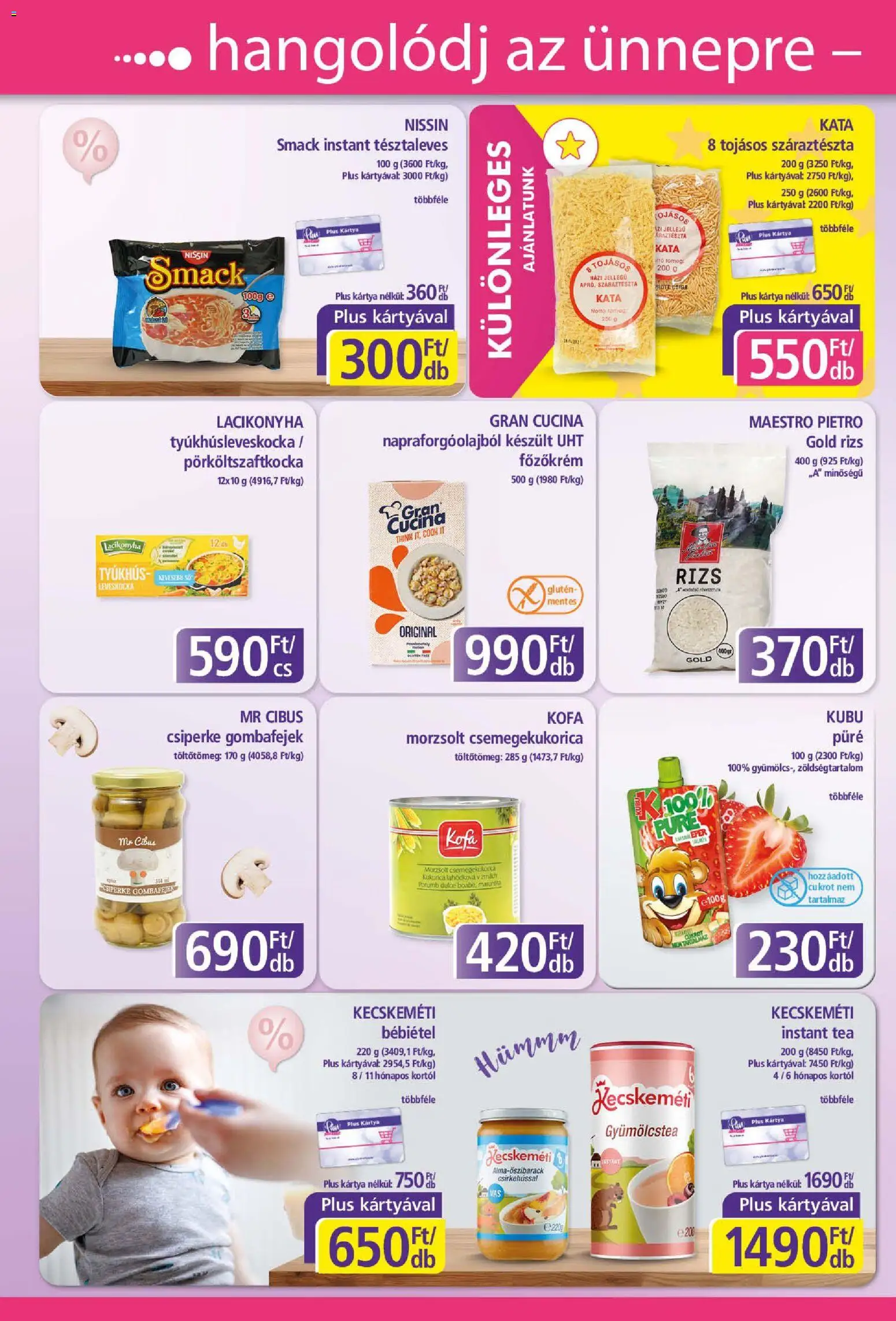 Plus Market akciós ujság - amely érvényes a következő dátumtól: 20.11.2025 | Oldal: 6 | Termékek: Gyümölcstea, Rizs, Tea, Só