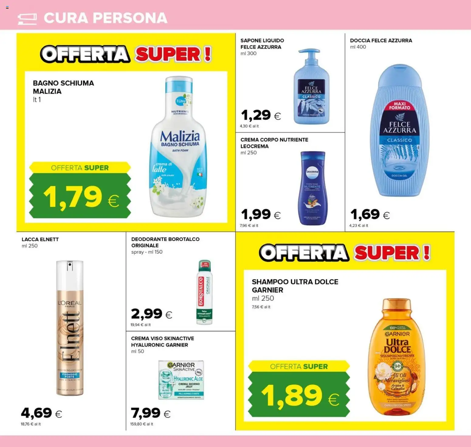 Volantino Tigre del 21.11.2025 | Pagina: 22 | Prodotti: Crema, Lacca, Sapone, Bagno