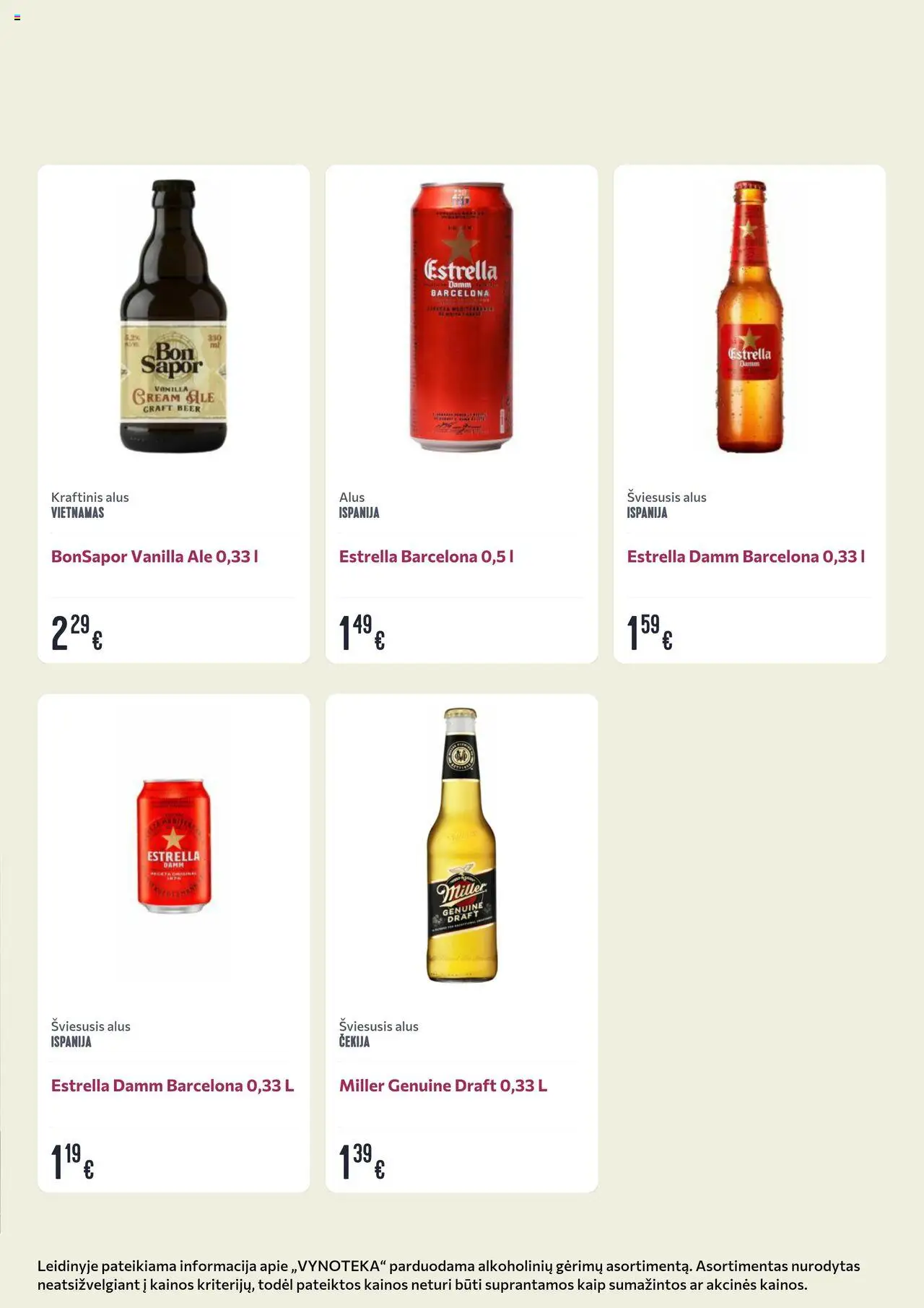 VYNOTEKA akcijos nuo 06.10.2025 | Puslapis: 28 | Prekių: Alus