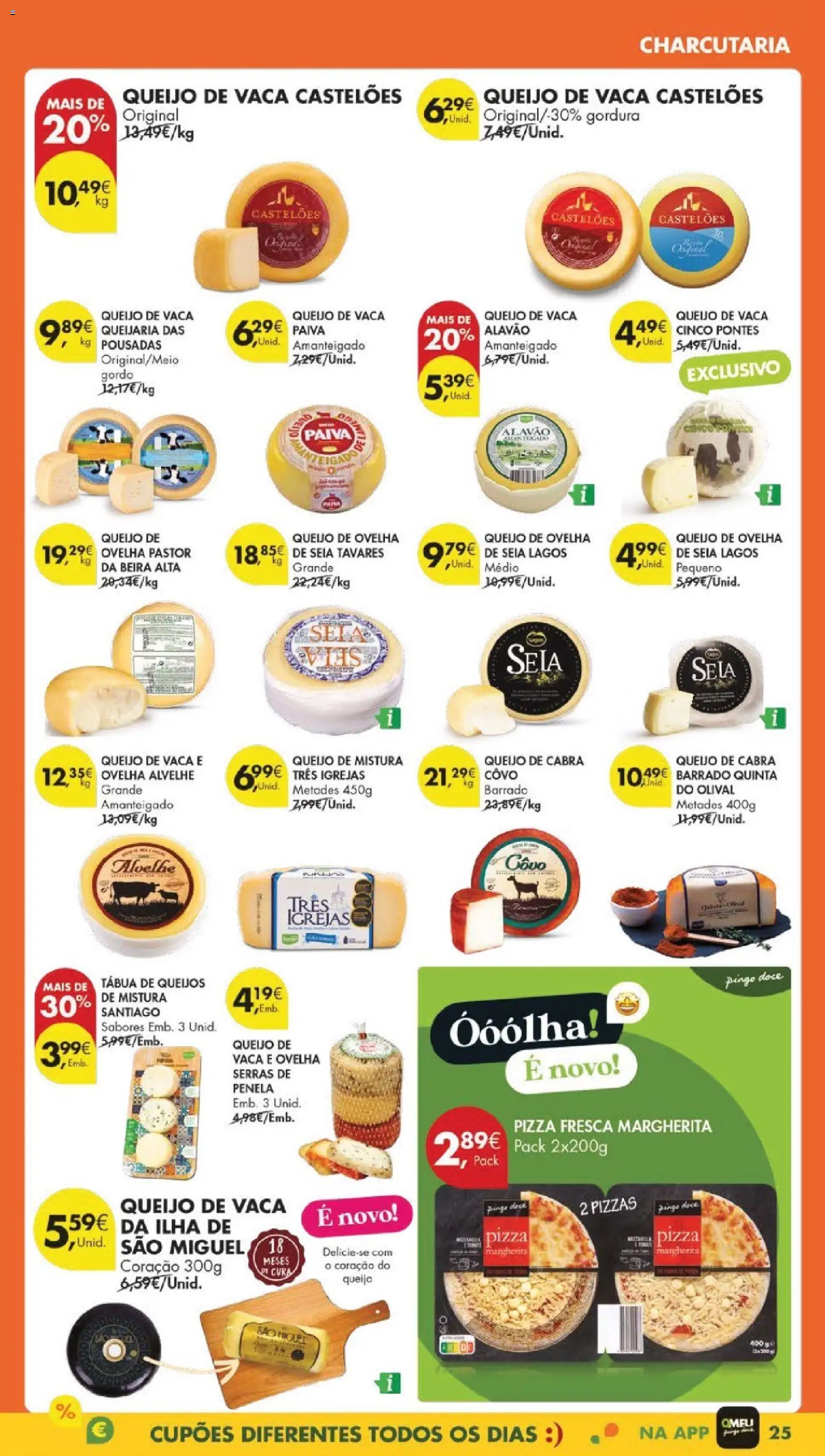 Pingo Doce Black Friday │ válido de 25.11.2025 | Página: 27 | Produtos: Tábua, Queijo, Pizza