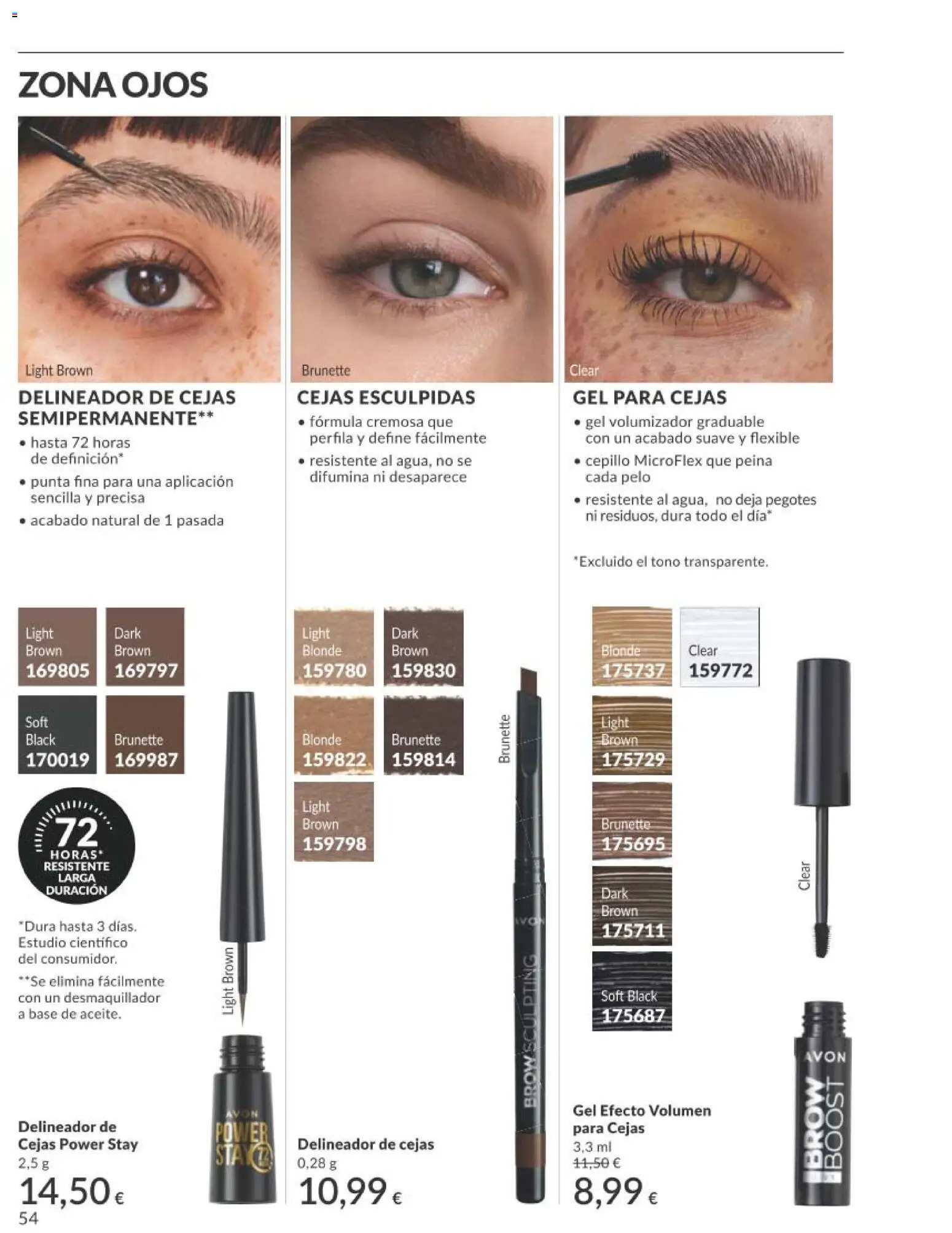 Catálogo AVON campaña 2 │ válido desde el 01.02.2026 | Página: 56 | Productos: Cepillo, Delineador, Desmaquillador, Delineador de cejas