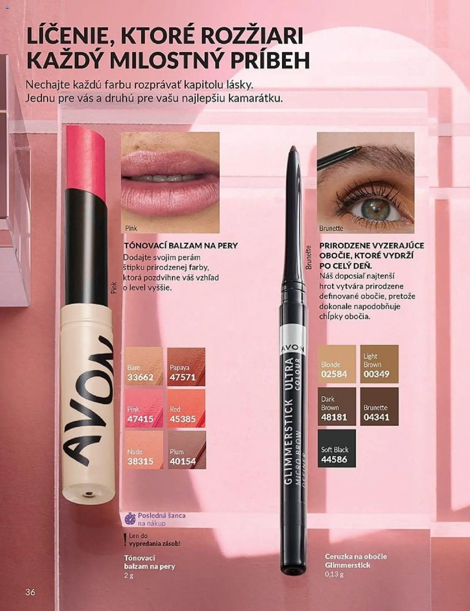 Nové Avon akcie – leták je platný od 01.02.2026 | Strana: 36 | Produkty: Ceruzka