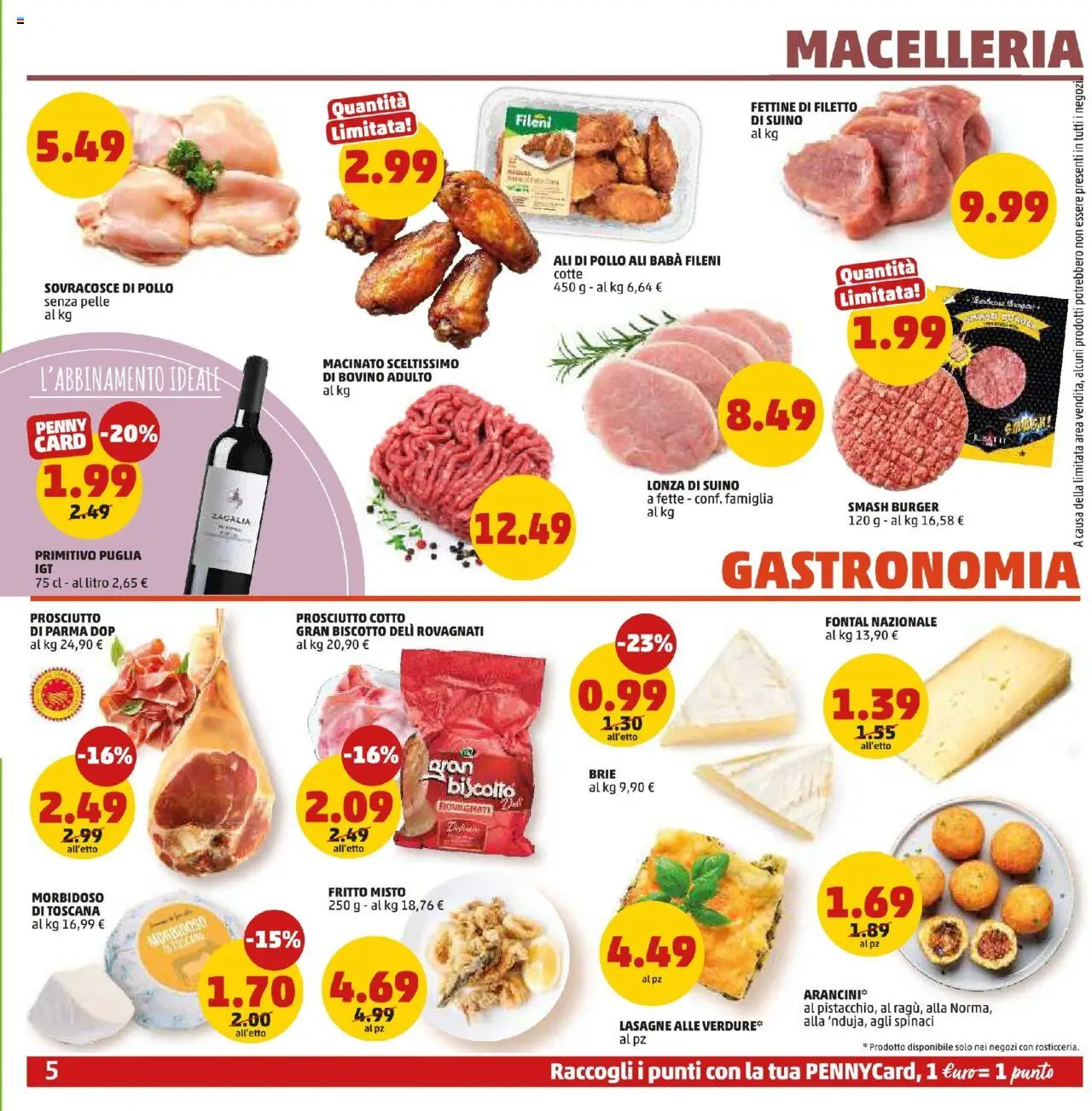 Volantino PENNY del 25.09.2025 | Pagina: 5 | Prodotti: Pollo, Verdure, Suino, Spinaci