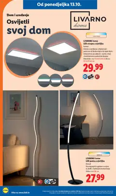 LIVARNO home LED stropna svjetiljka, Komad. Glavno osvjetljenje u bijeloj boji - podesivo od hladno bijele do toplo bijele. Dekorativno pozadinsko svjetlo u boji - s kontinuiroano podesivim bojama. Dimenzije: cca 44,5x44,5x6 cm ili cca 59,5x29,5x6 cm - Pregled kataloga iz trgovine Lidl, vrijedi od 13.10.2025 | Stranica: 34