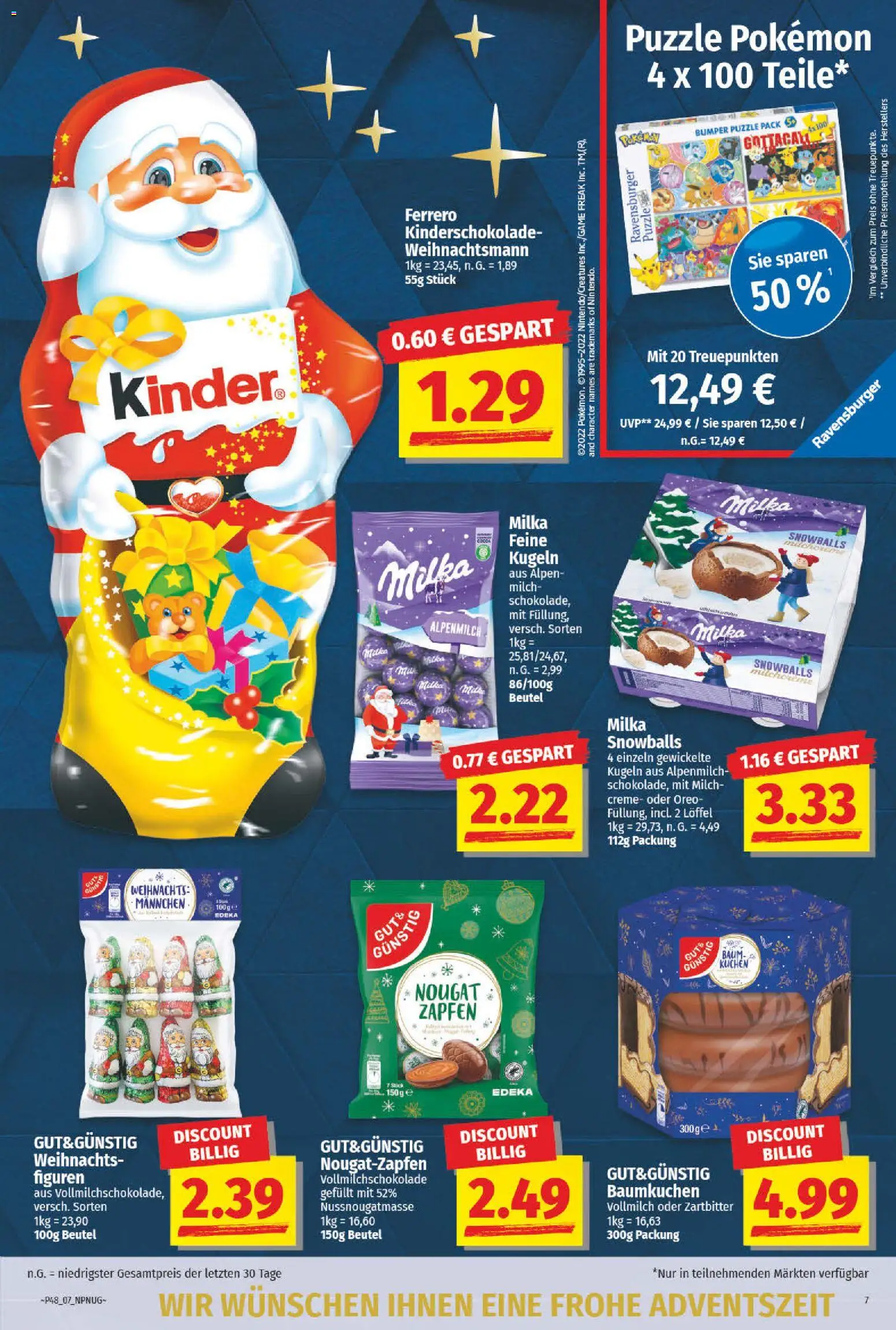 NP Discount Prospekt 	 – gültig ab 24.11.2025 | Seite: 7 | Produkte: Milch, Milka, Creme, Kuchen