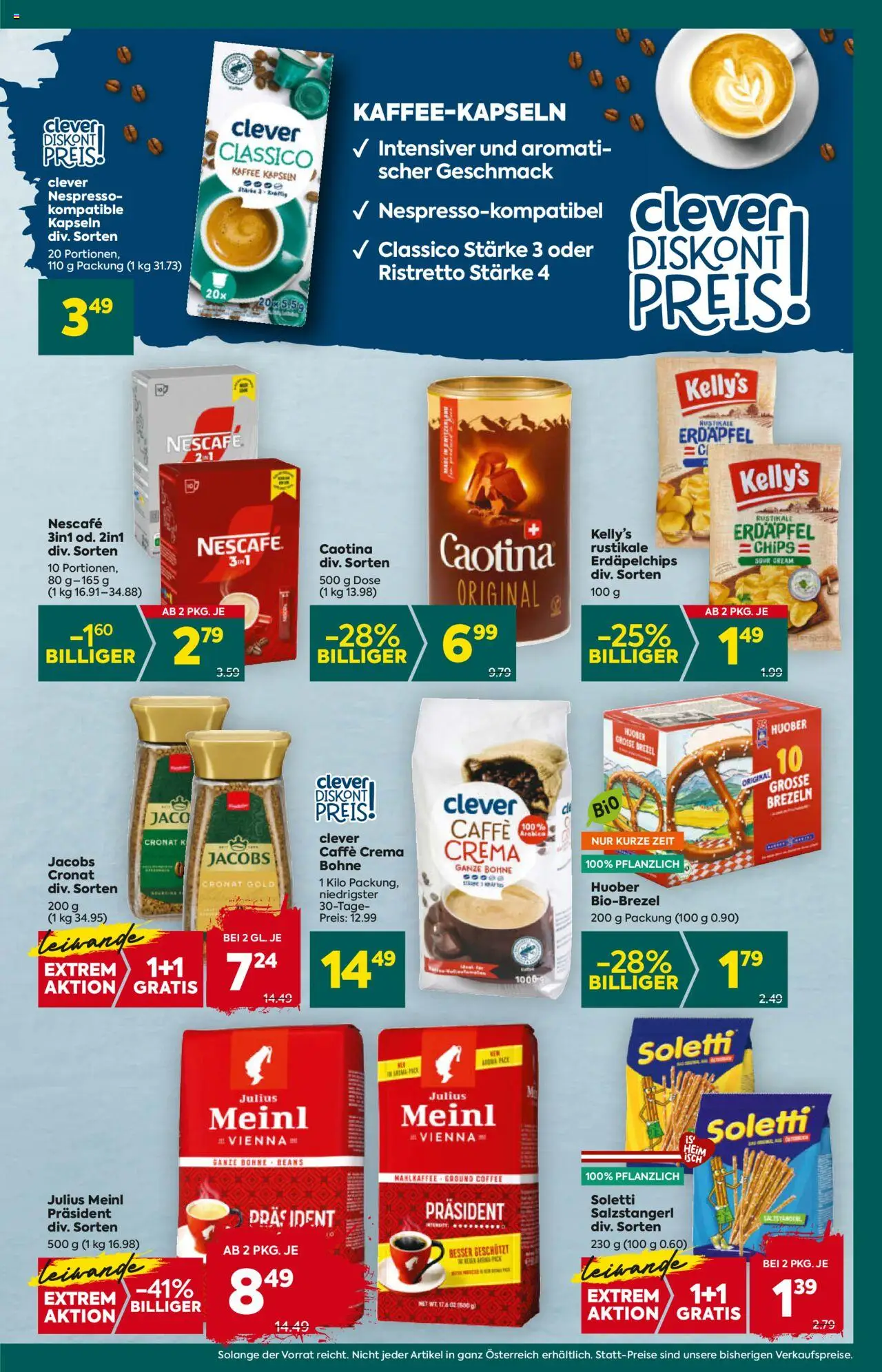 Billa Plus Flugblatt gültig ab 11.09.2025 | Seite: 13 | Produkte: Chips, Kaffee