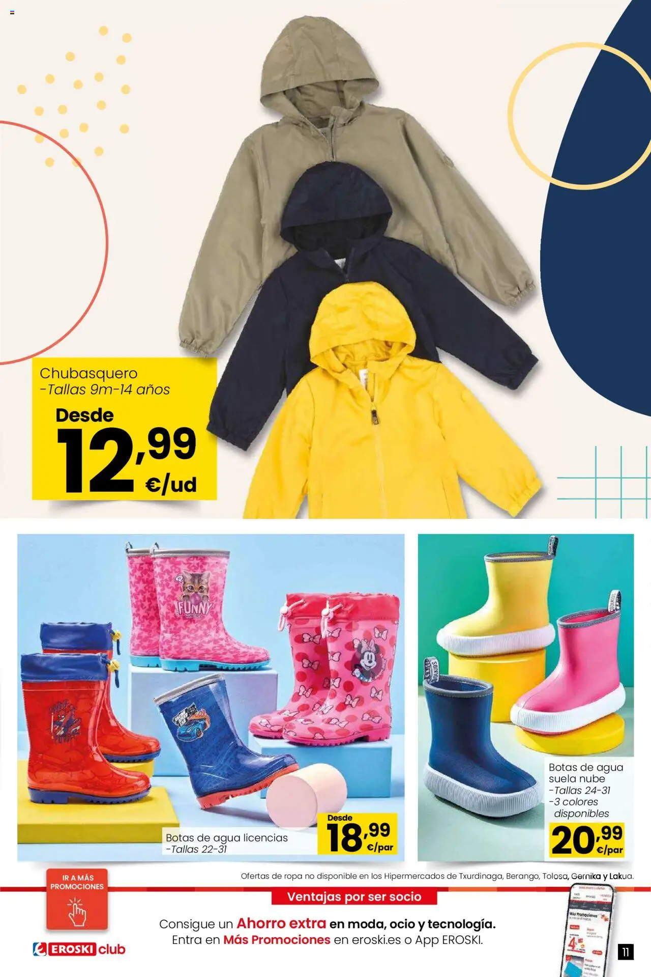 Eroski - Vuelta al cole │ válido desde el 21.08.2025 | Página: 11 | Productos: Botas, Ropa
