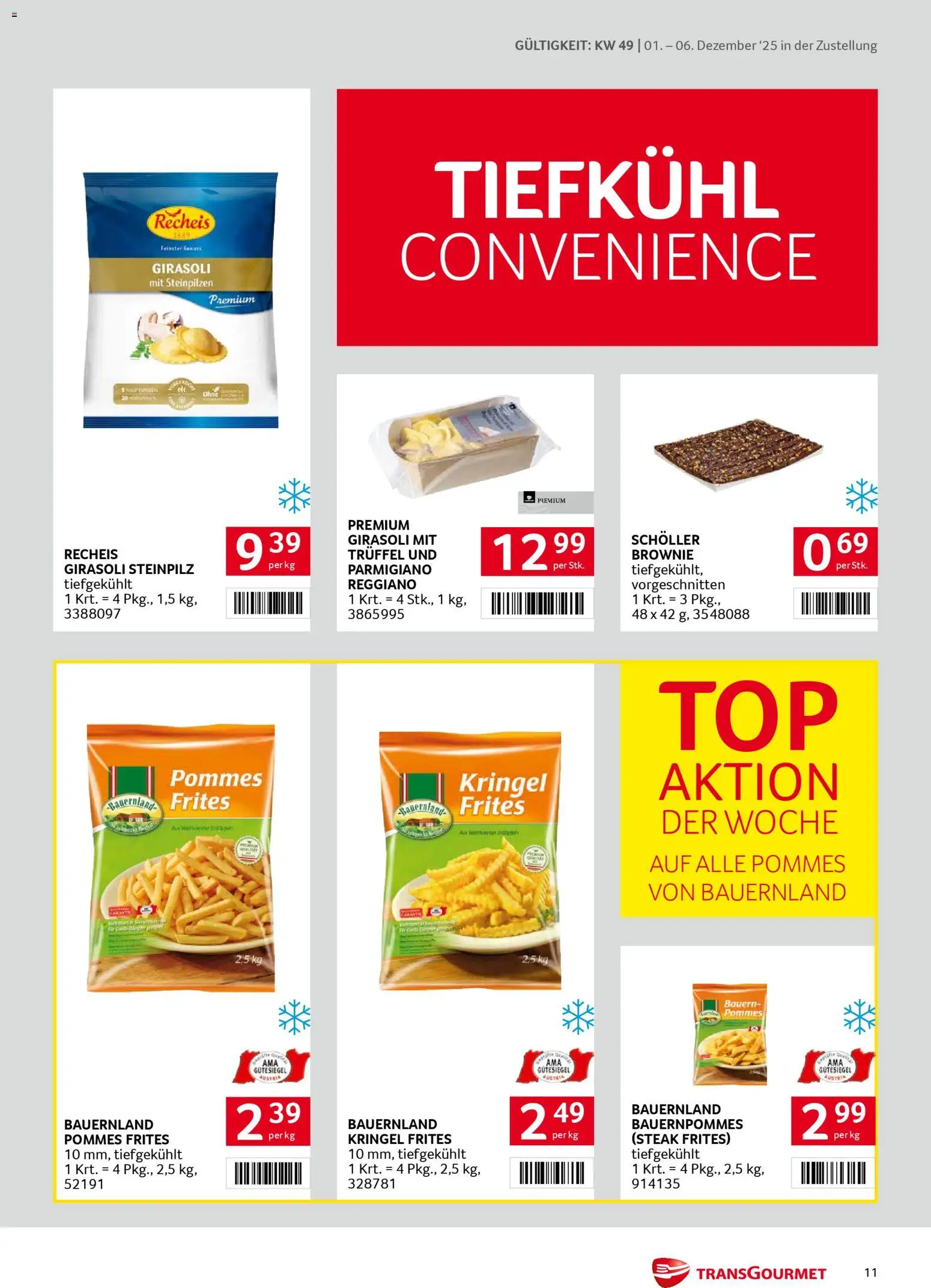 Transgourmet Zustellaktion gültig ab 01.12.2025 | Seite: 11 | Produkte: Wein