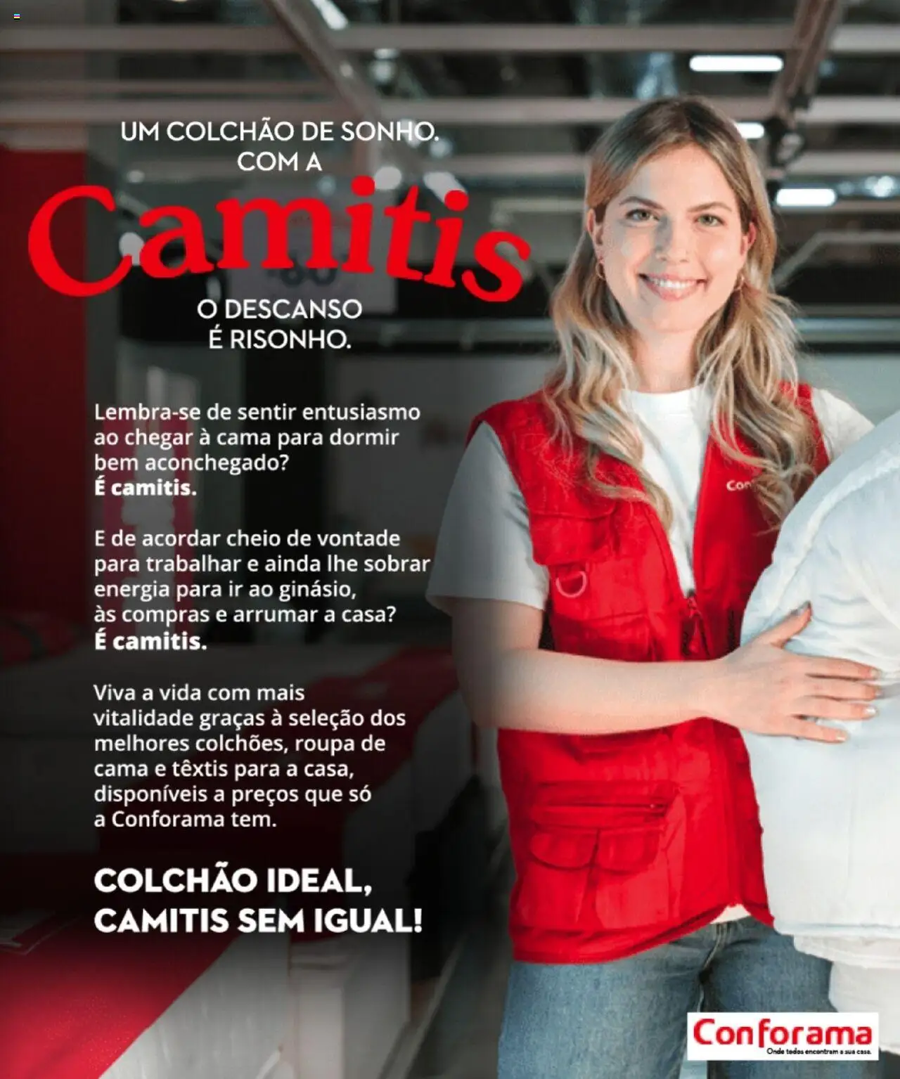 Conforama - Descanso  │ válido de 07.08.2025 | Página: 3 | Produtos: Cama, Colchão, Roupa de cama