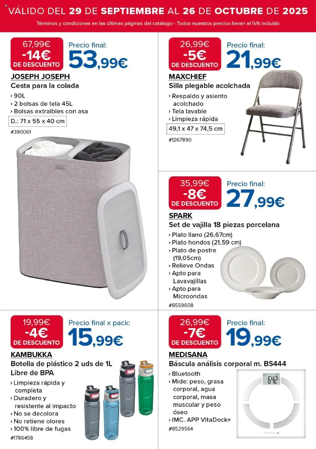 Costco catálogo │ válido desde el 29.09.2025 | Página: 4 | Productos: Βρεφικό κρεβάτι, Lavavajillas, Peso, Silla