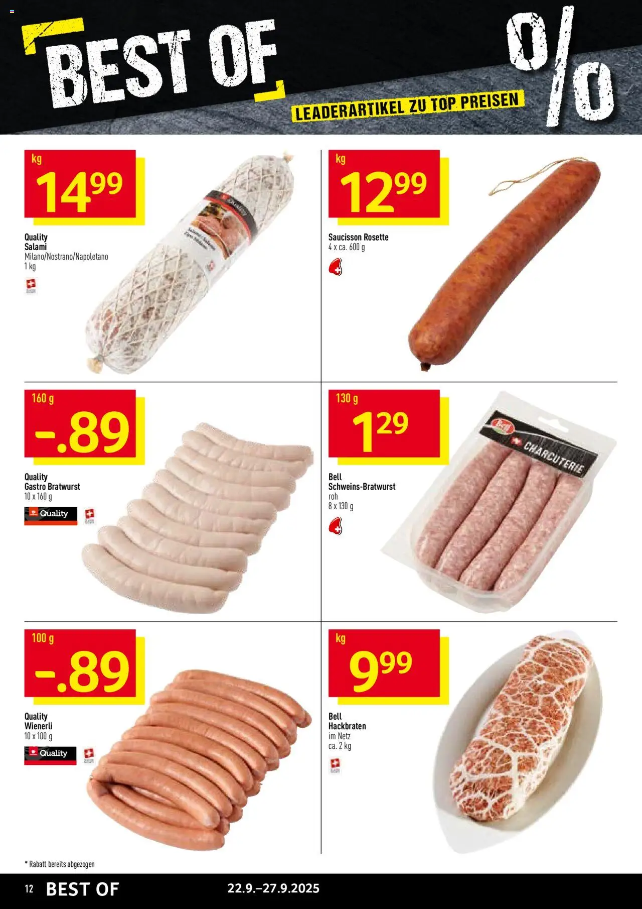 Prodega Aktionen – gültig ab 22.09.2025 | Seite: 12 | Produkte: Salami, Top