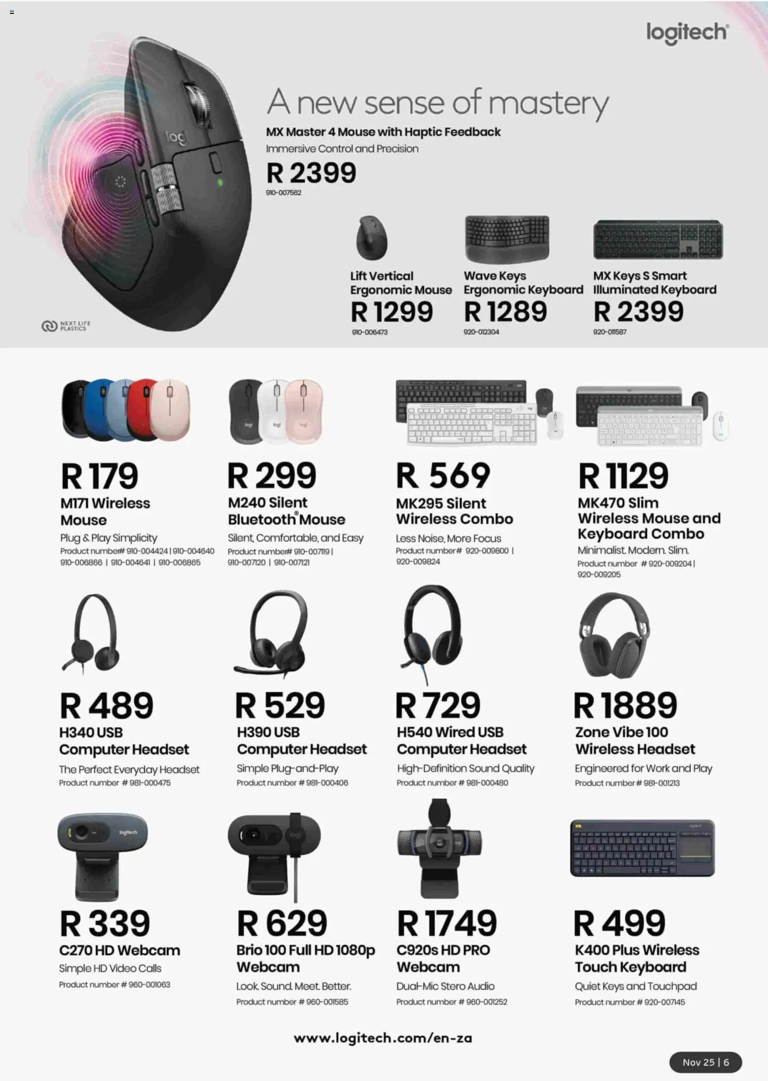 New Computer Mania catalogue – valid from 01.11.2025 | Page: 7 | Products: Headset, Computer, Mouse, USB