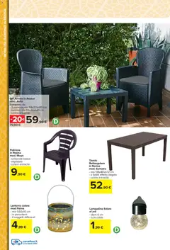 Anteprima del volantino Carrefour volantino Iper - Catalogo arredo giardino valido a partire dal 23.03.2026 | Pagina: 20 | Prodotti: Tavolino, Lanterna, Poltrona, Tavolo