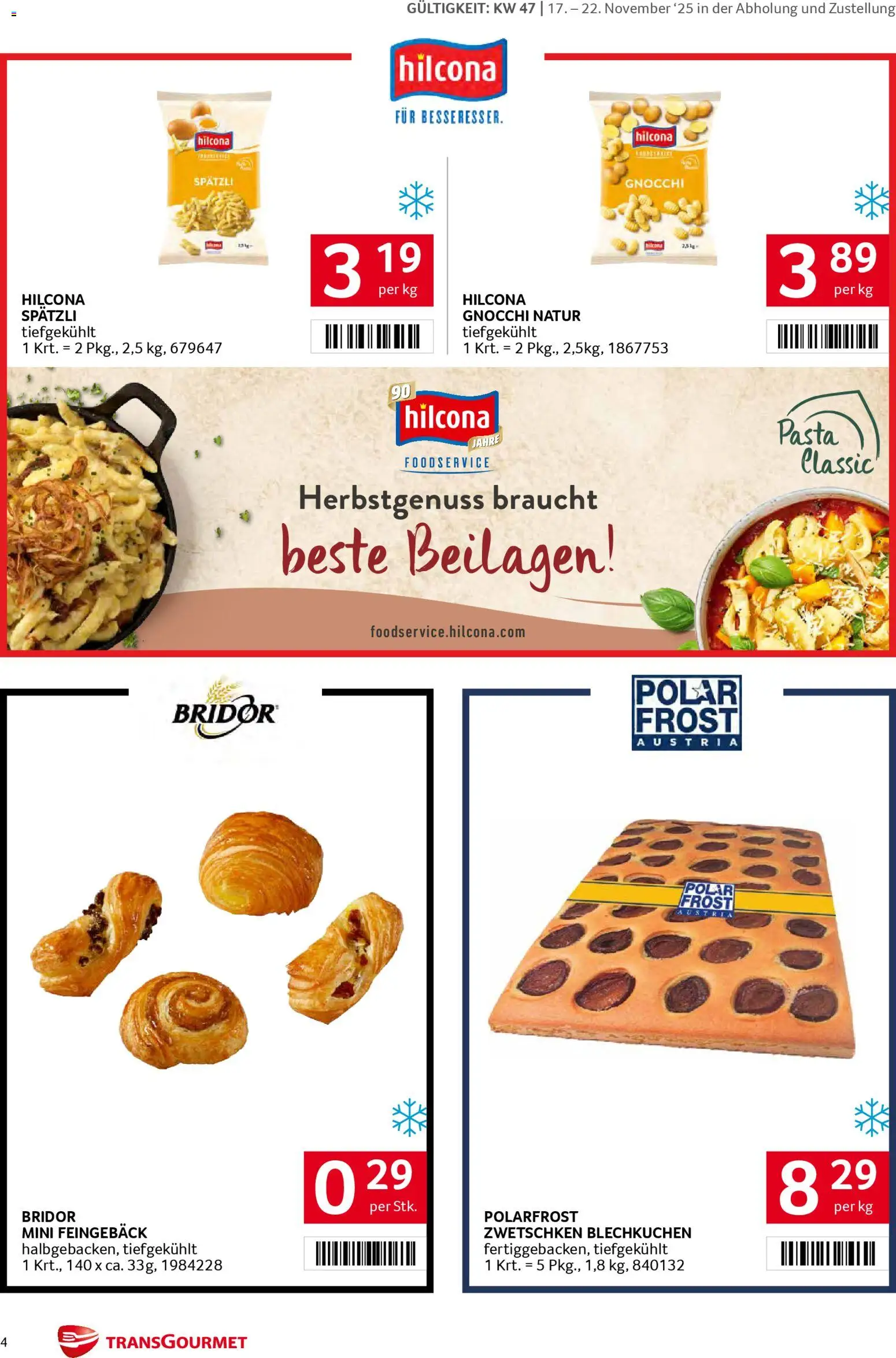 Transgourmet Markenfestwoche gültig ab 17.11.2025 | Seite: 4 | Produkte: Pasta