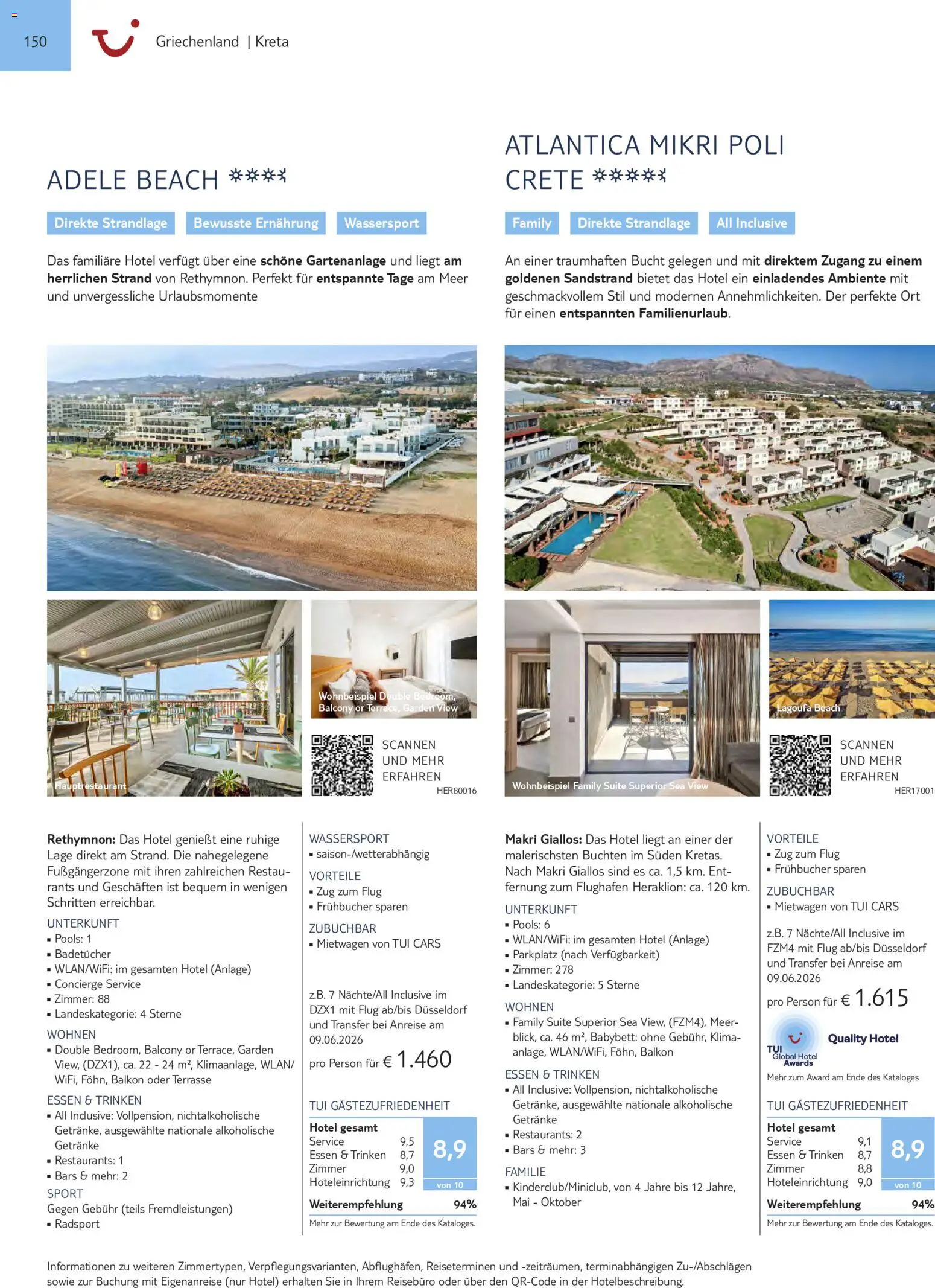 Aida  Südeuropa & Nordafrika 2026/27 – gültig ab 01.01.2026 | Seite: 150 | Produkte: Babybett