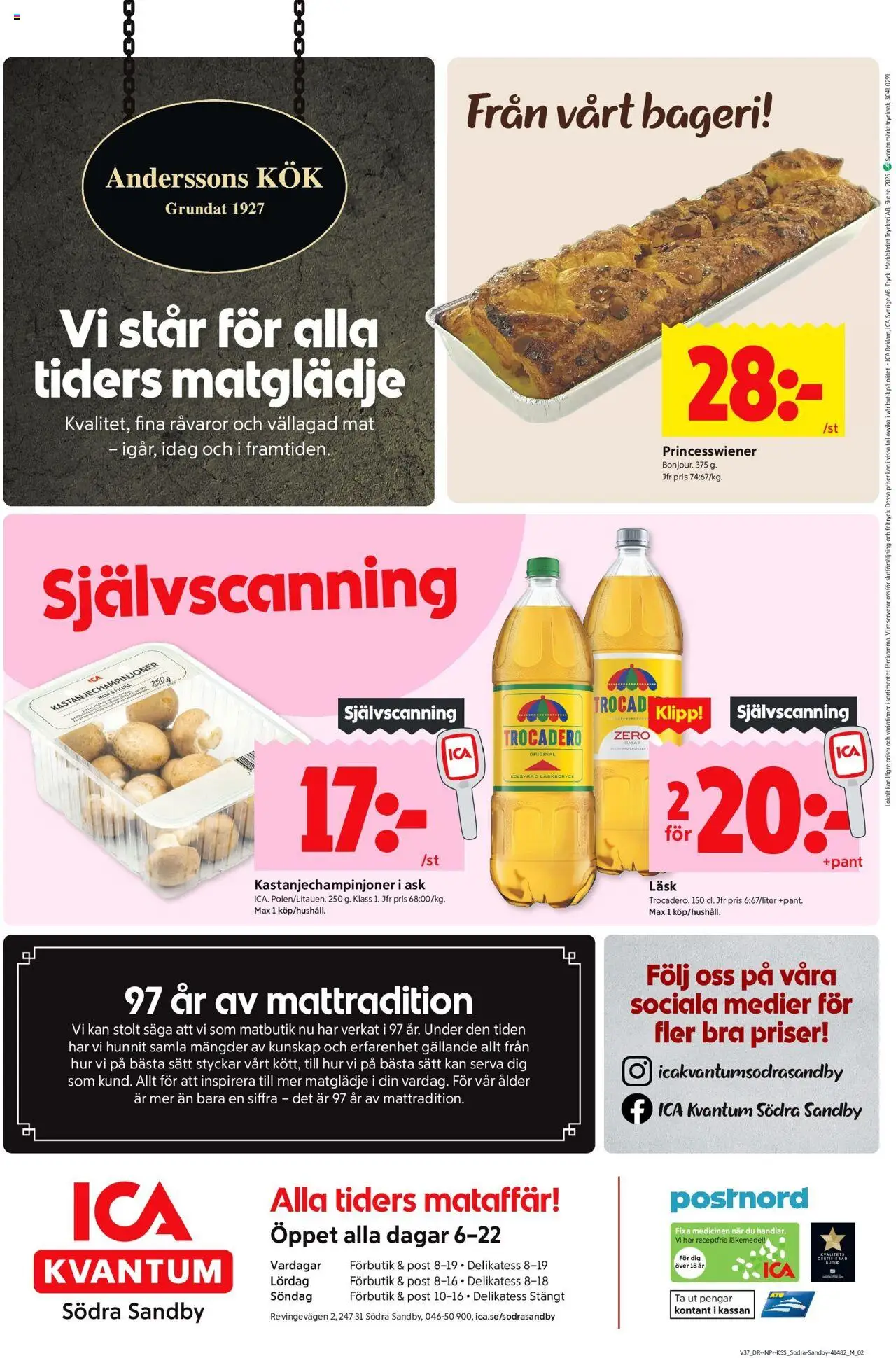 ICA Kvantum reklamblad aktuell från 08.09.2025 | Sida: 8 | Produkter: Bageri