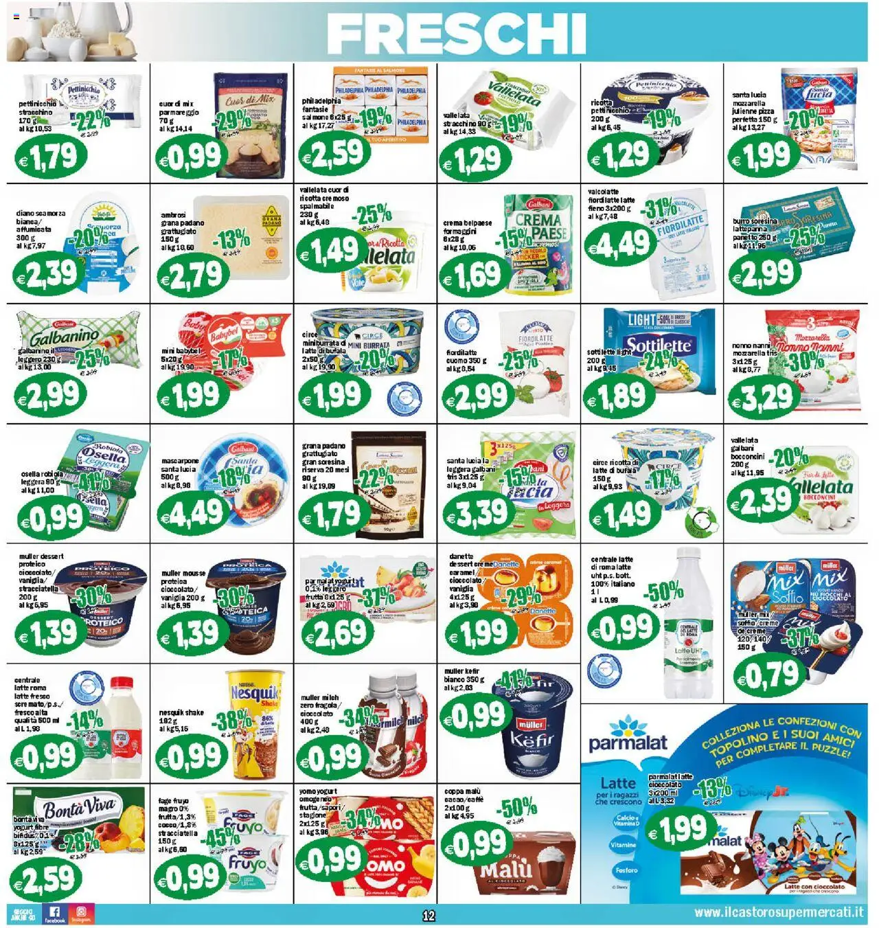 Volantino Il Castoro del 25.07.2025 | Pagina: 12 | Prodotti: Burro, Stracchino, Mascarpone, Aperitivo